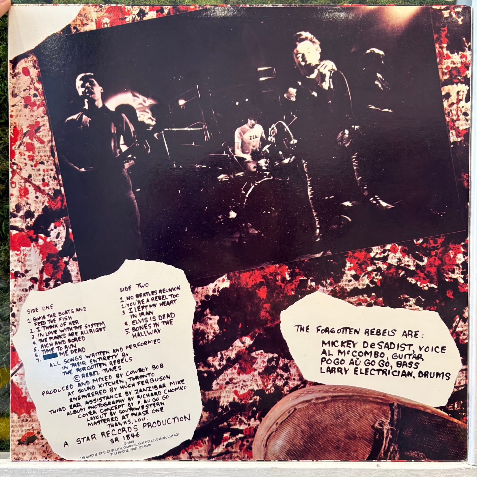[Nick's Disk Pics] Forgotten Rebels: In Love With The System (1986, Canada, 148 Simcoe Address, VG+) [STAR]