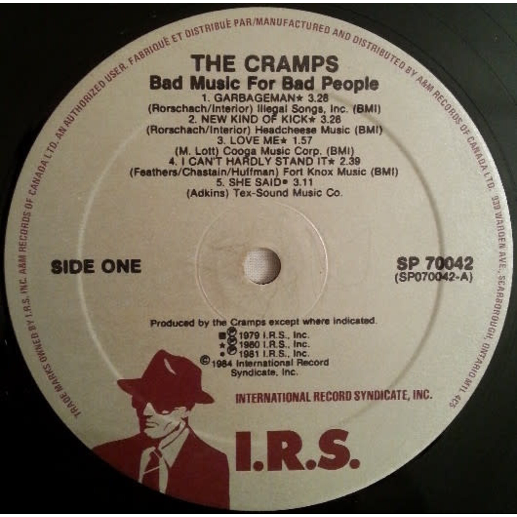 [Kollectible Vinyl] The Cramps: Bad music for bad people (1984, Canada, Psychobilly, VG+) [I.R.S]
