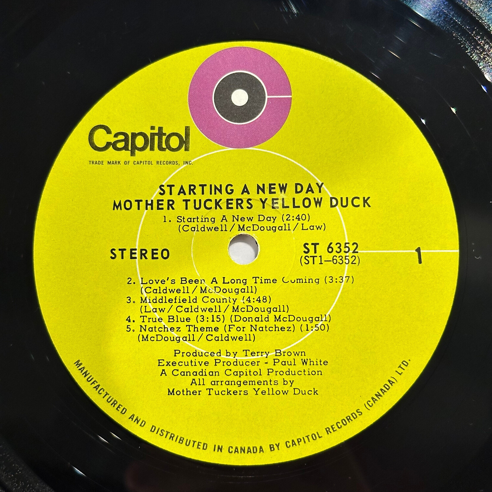 [Kollectible Vinyl] Mother Tuckers Yellow Duck: Starting A New Day (1970, CANADA, Canadian Psych, VG+) [CAPITOL]