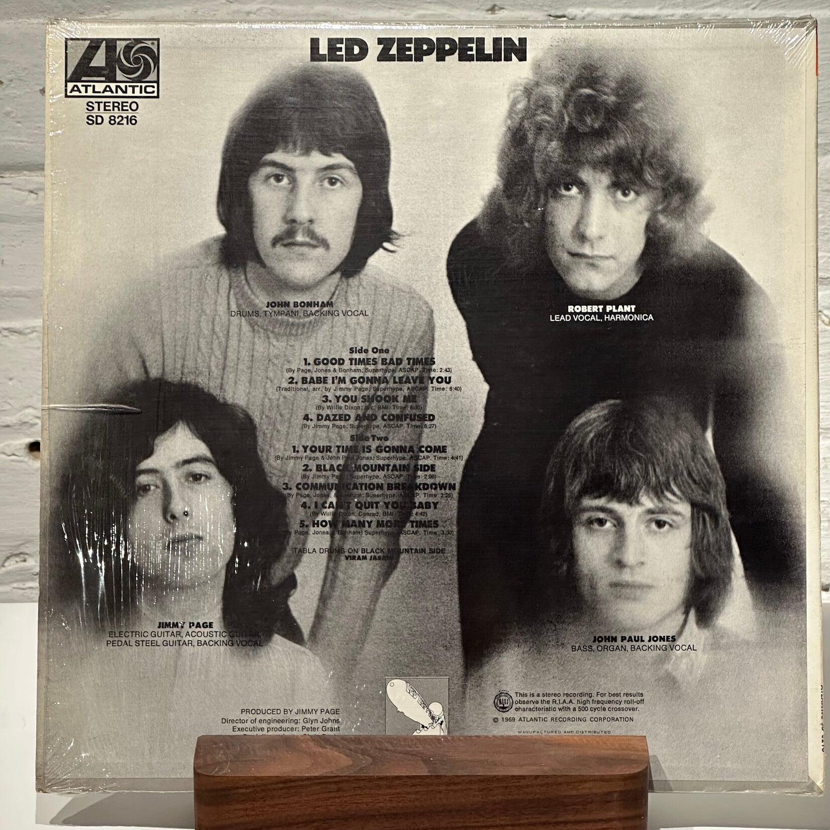 [Kollectible Vinyl] Led Zeppelin: Self Titled (1969, CANADA, Red Atlantic, In Shrink!, VG+) [ATLANTIC]