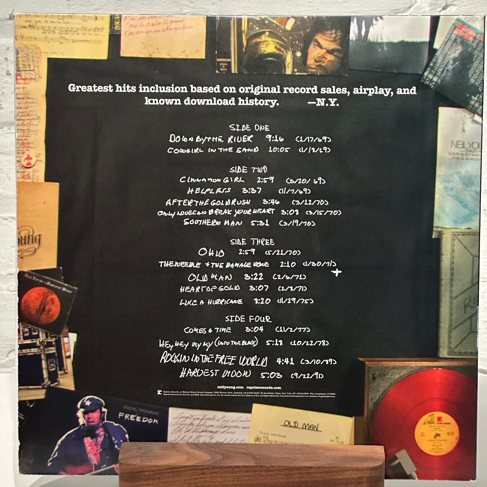 [Kollectible Vinyl] Young, Neil: Greatest Hits (2005, USA, w/ Blue Wax 7", 200g, Ex)