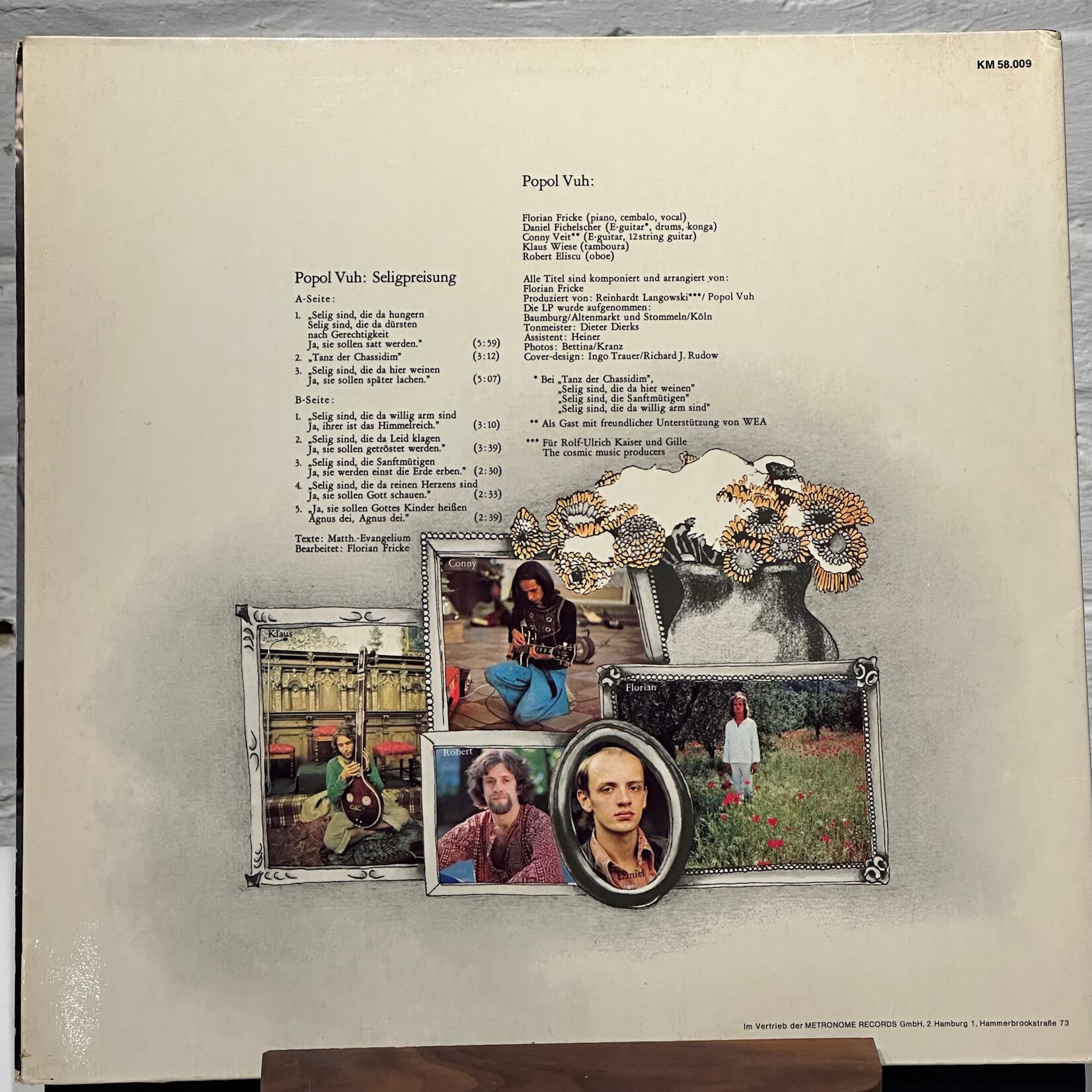 [Kollectible Vinyl] Popol Vuh: Seligpreisung (1973, Germany, VG+) [KOSMISCHE MUSIK OHR]