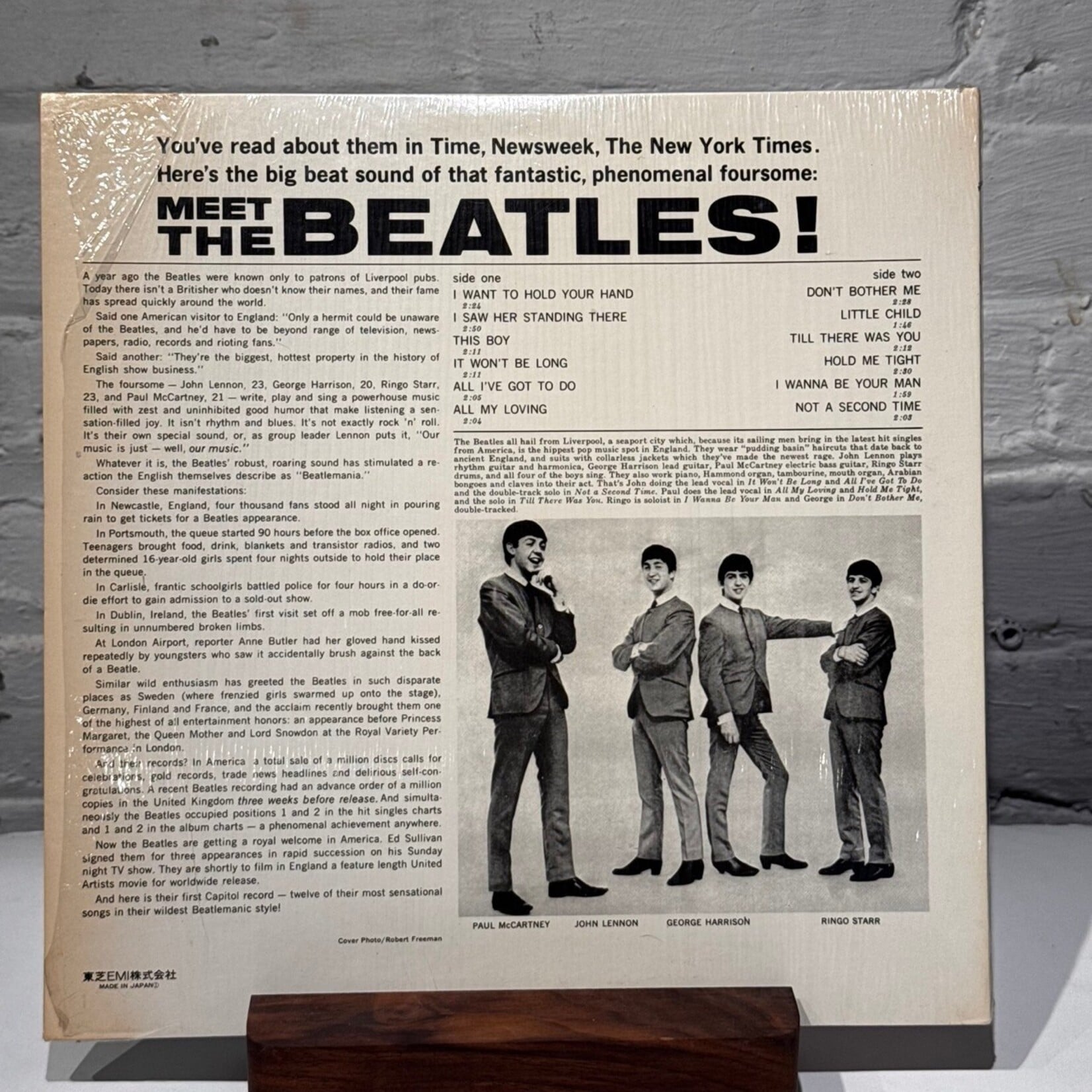 [Kollectible Vinyl] Beatles: Meet the Beatles! (1976, JAPAN, In Shrink, OBI + Insert, Ex) [APPLE]