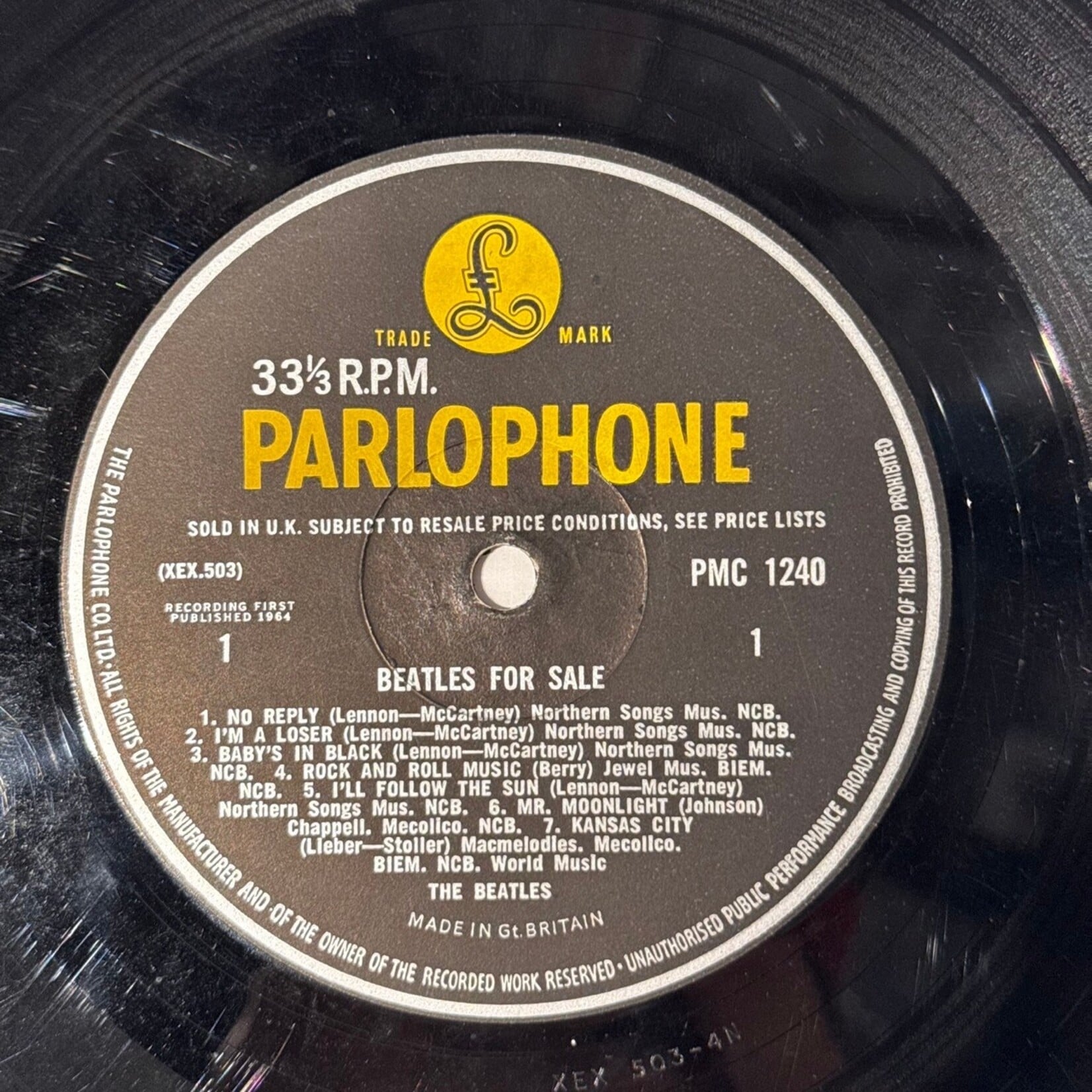 [Kollectible Vinyl] Beatles: Beatles For Sale (1964, Uk, Mono, KT Tax, VG) [PARLOPHONE]