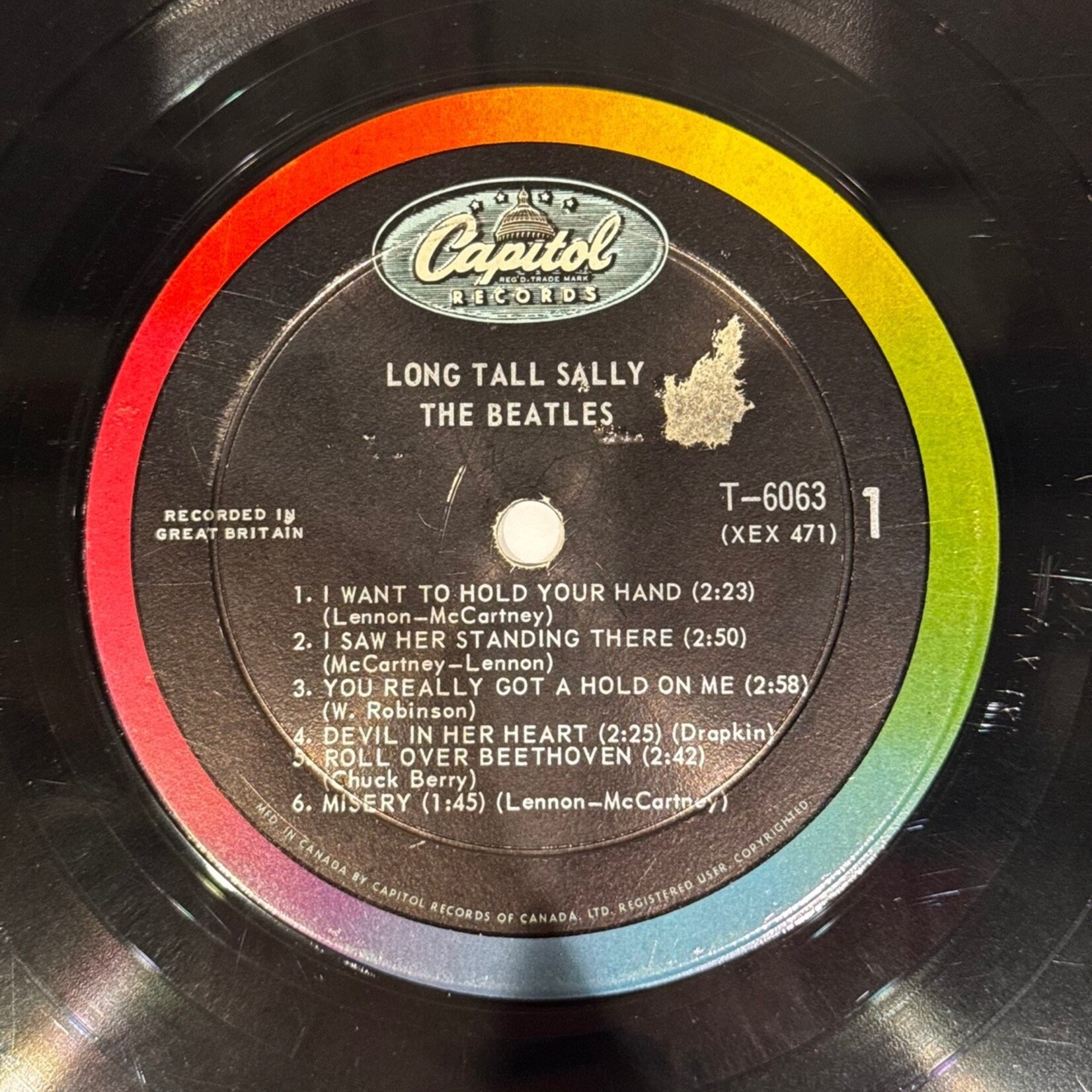 [Nick's Disk Pics] Beatles: Long Tall Sally (1964, Canada, Mono, Capitol 6000, VG) [CAPITOL]
