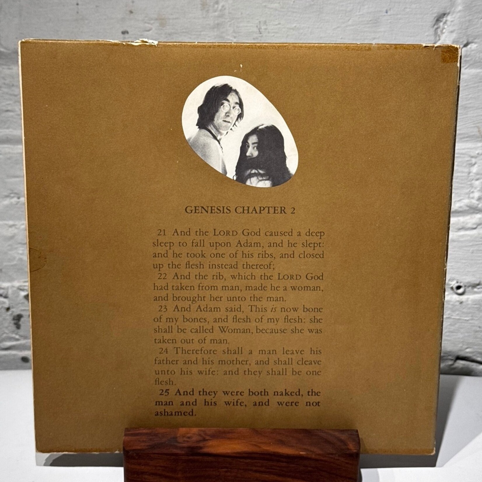 [Nick's Disk Pics] Lennon, John & Yoko Ono (Beatles): Unfinished Music No. 1 - Two Virgins (1968, Canada, Disc VG+) [APPLE]