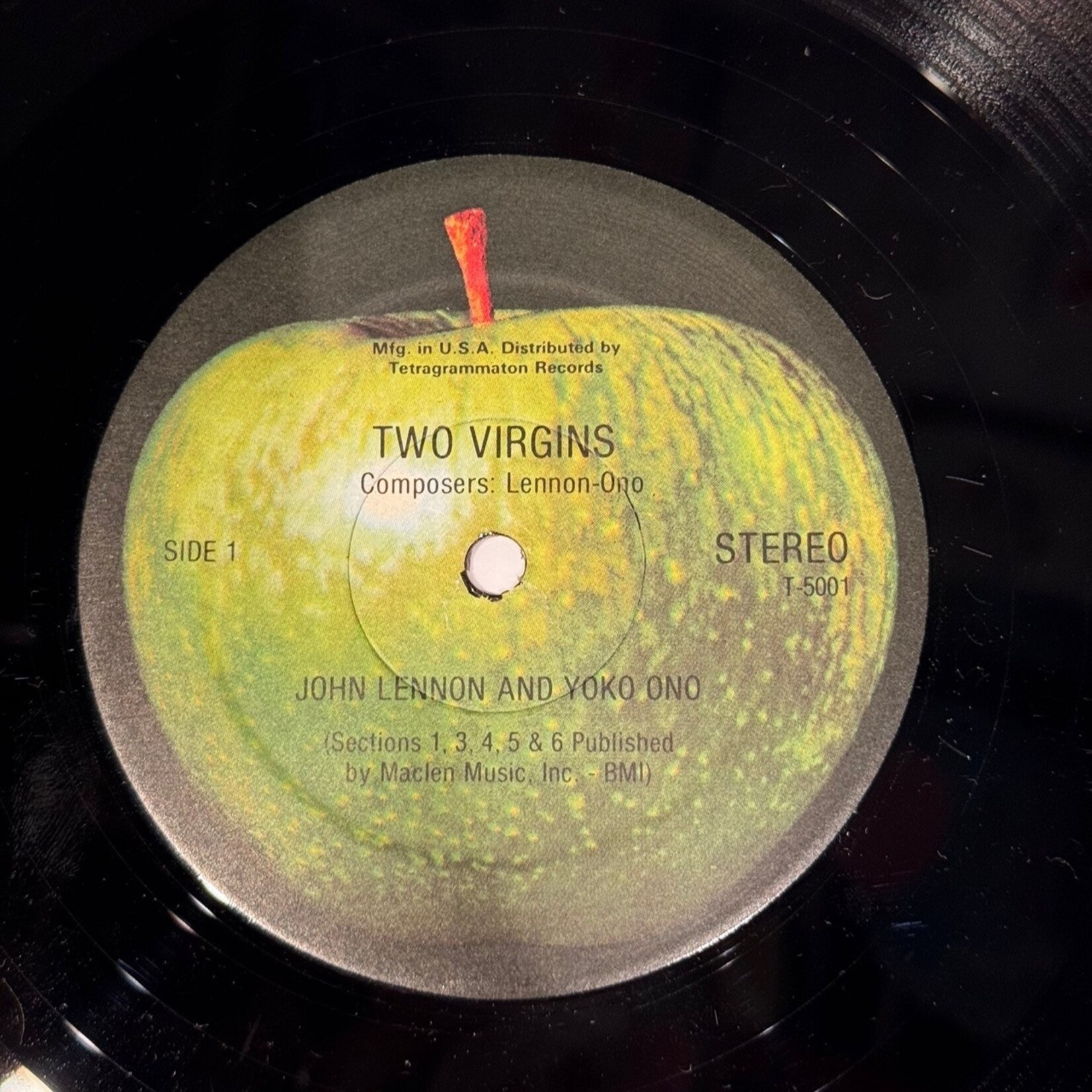 [Nick's Disk Pics] Lennon, John & Yoko Ono (Beatles): Unfinished Music No. 1 - Two Virgins (1985, USA, VG+) [APPLE]