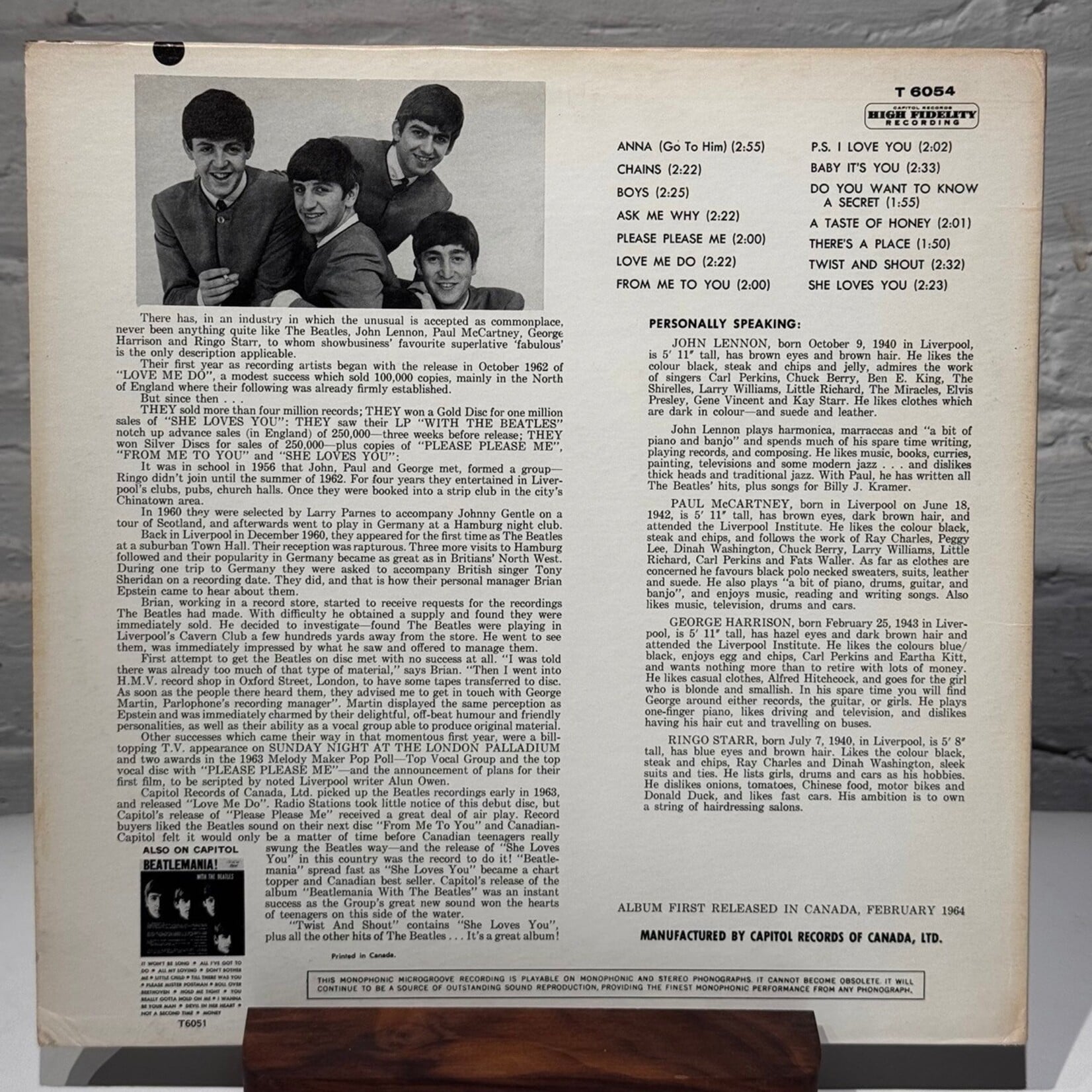 [Nick's Disk Pics] Beatles: Twist and Shout (1964, Canada, Mono, Capitol 6000, VG+) [CAPITOL]