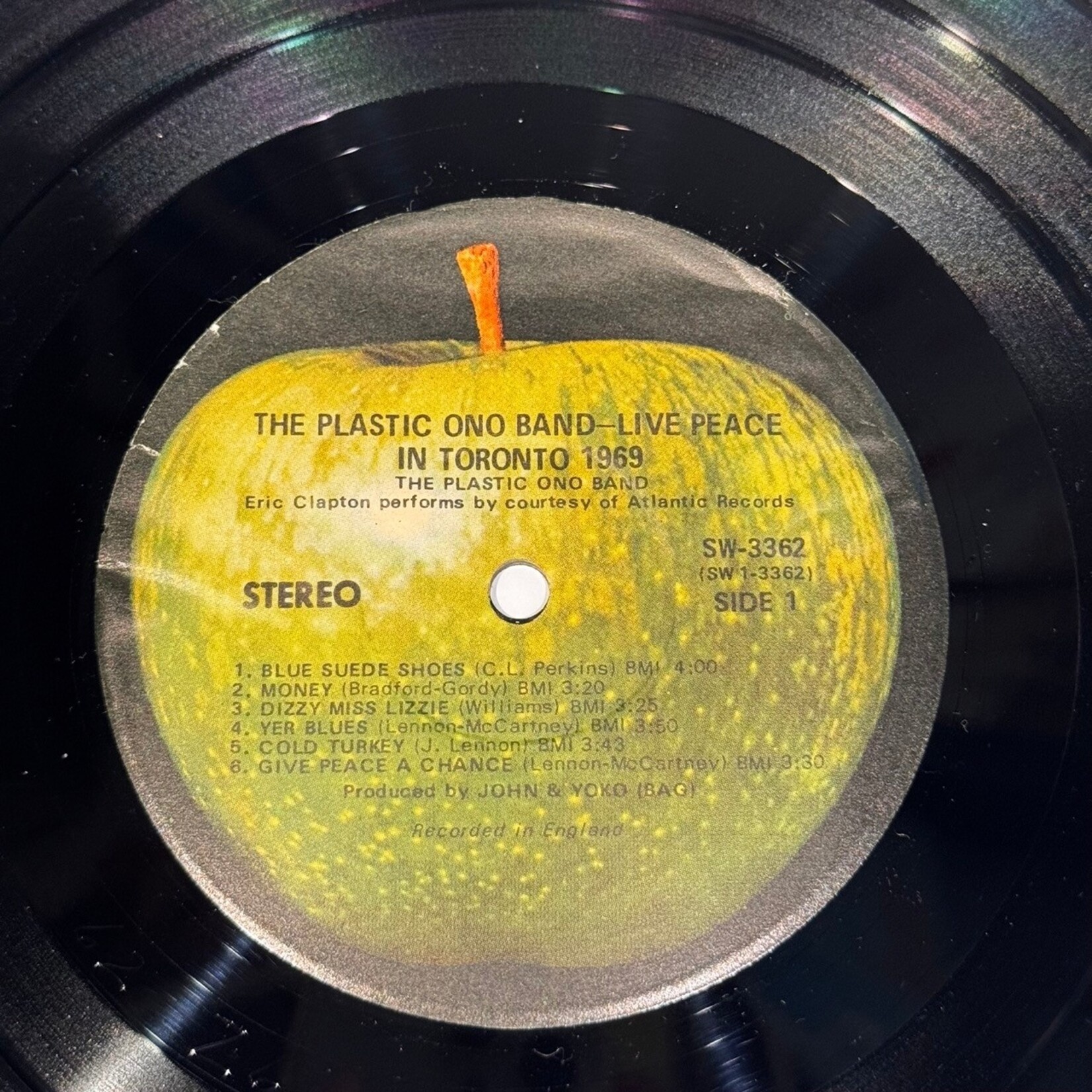 [Nick's Disk Pics] Lennon, John [As Plastic Ono Band]: Live Peace in Toronto 1969 (1969, USA, w/ Calendar) [APPLE]