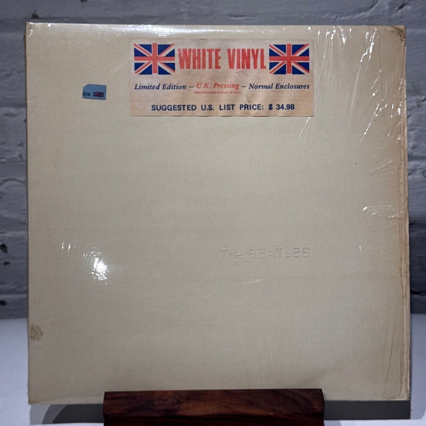 [Nick's Disk Pics] Beatles: Self-Titled - The White Album (1978, UK, Ltd Ed. White Vinyl, w/Hype + Insert, In Shrink, VG+) [APPLE]