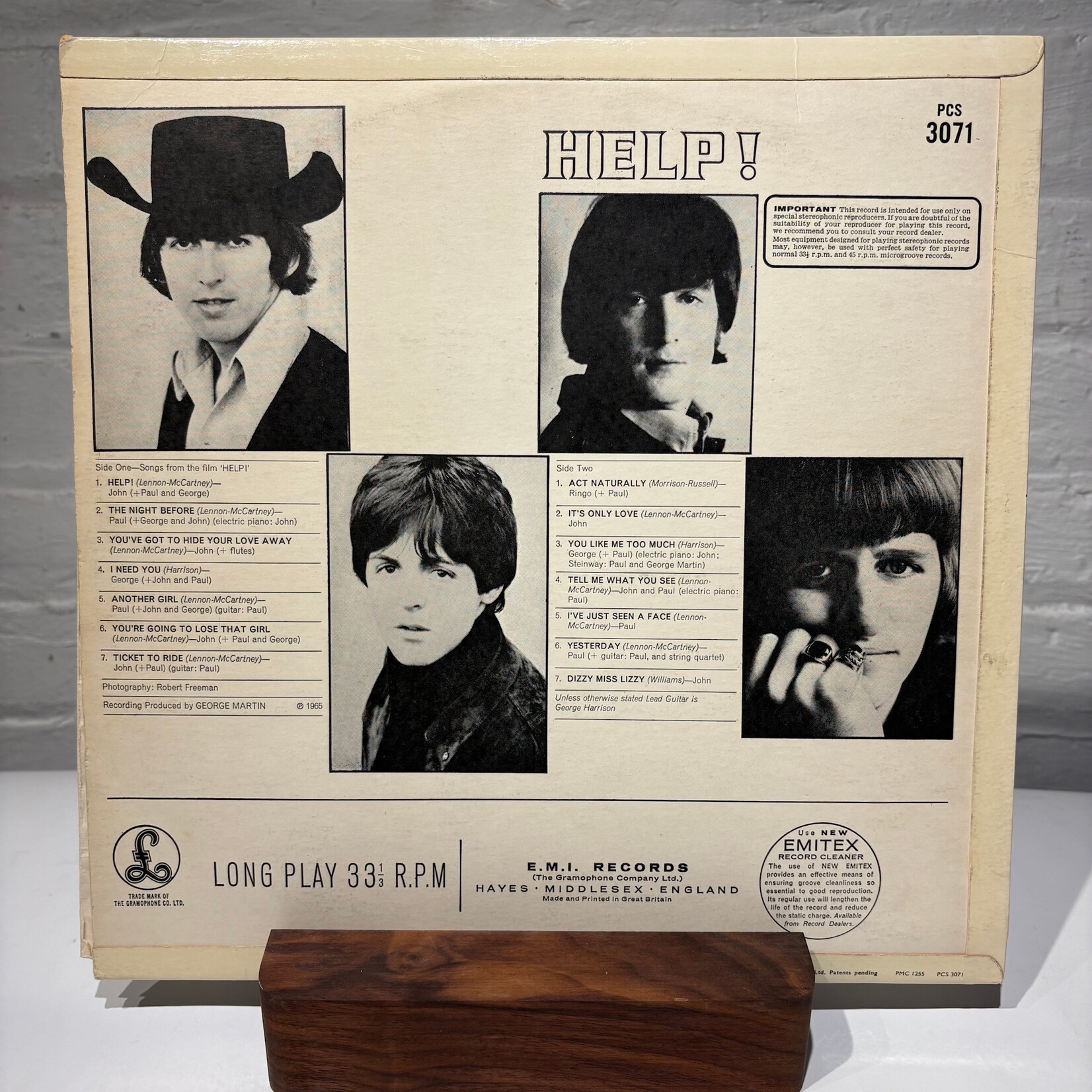 [Nick's Disk Pics] Beatles: Help! (1965, UK, MT Tax Code, OG Inner, Disc EX) [PARLOPHONE]