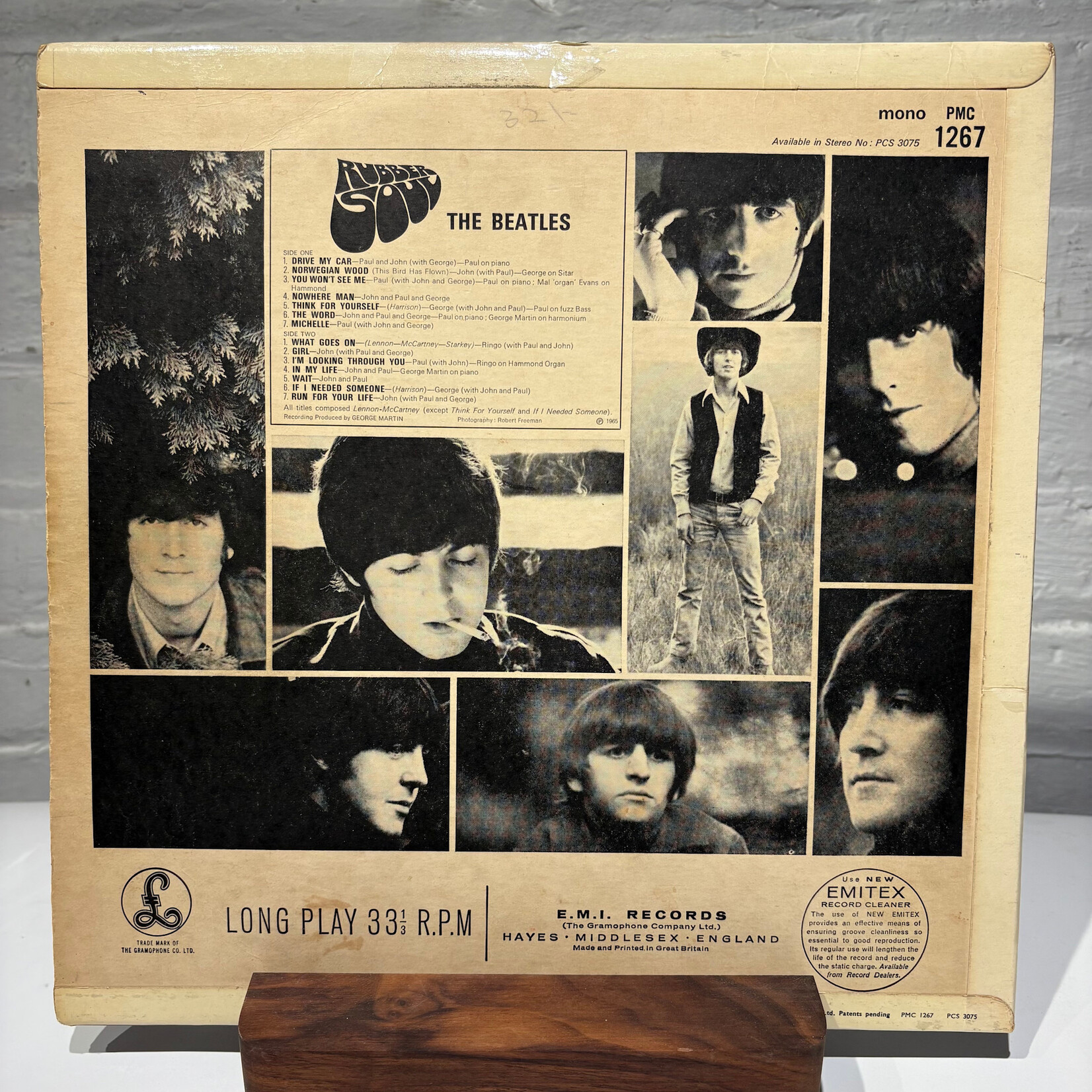 [Nick's Disk Pics] Beatles: Rubber Soul (1965, UK, Mono, KT Tax, Garrod Sleeve, VG) [PARLOPHONE]