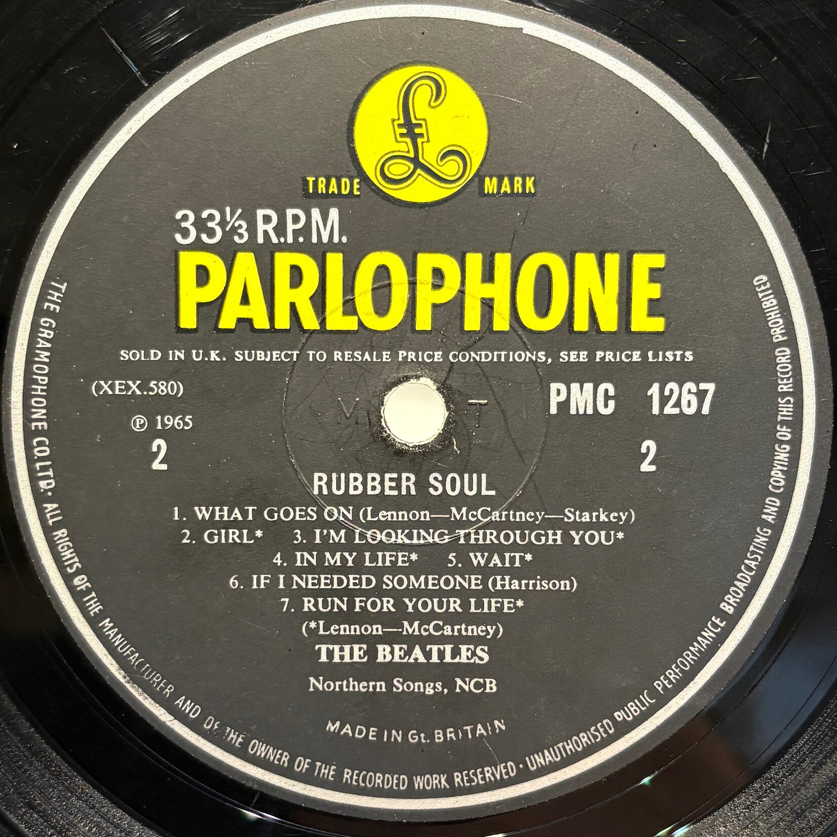 [Nick's Disk Pics] Beatles: Rubber Soul (1965, UK, Mono, KT Tax, Garrod Sleeve, VG) [PARLOPHONE]