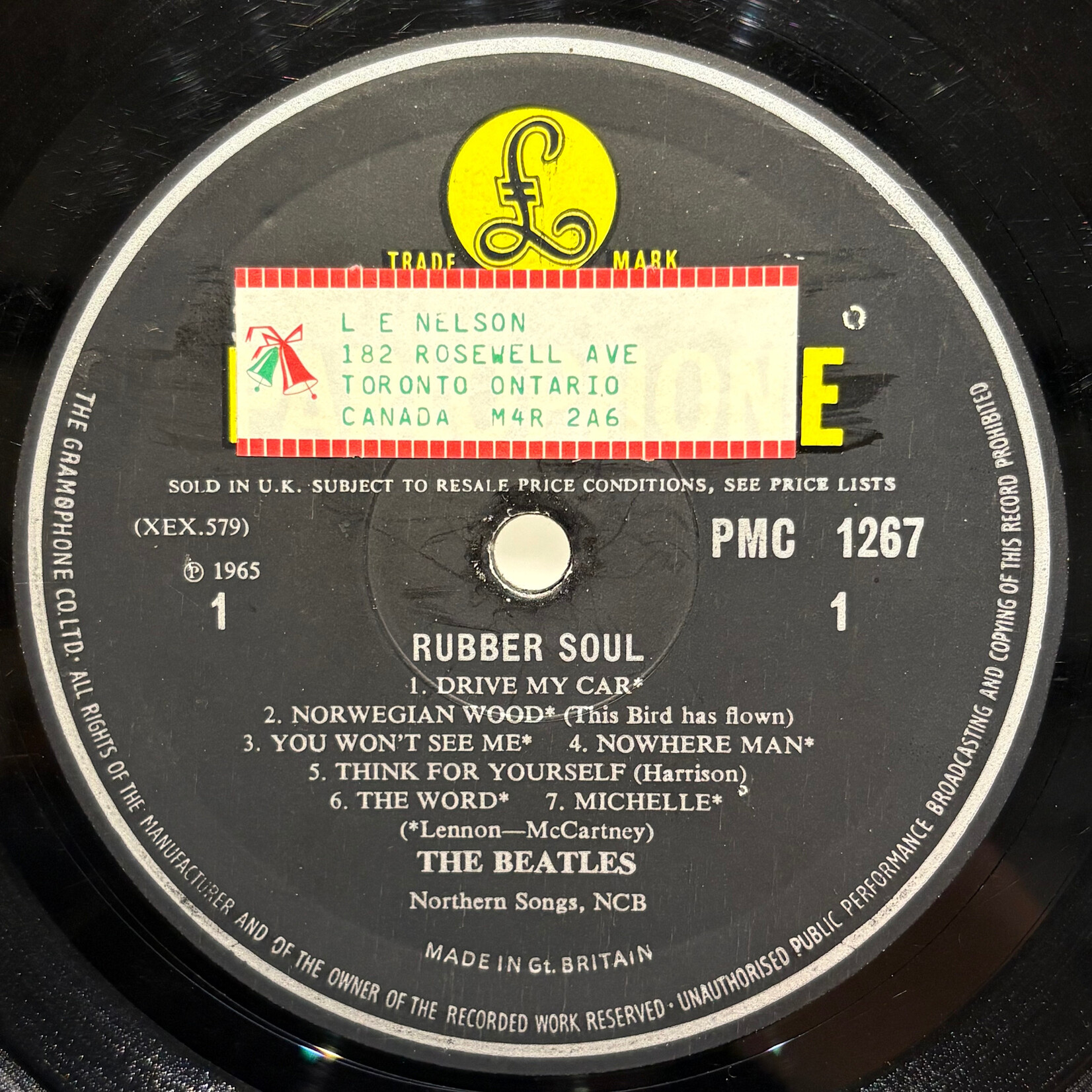 [Nick's Disk Pics] Beatles: Rubber Soul (1965, UK, Mono, KT Tax, Garrod Sleeve, VG) [PARLOPHONE]