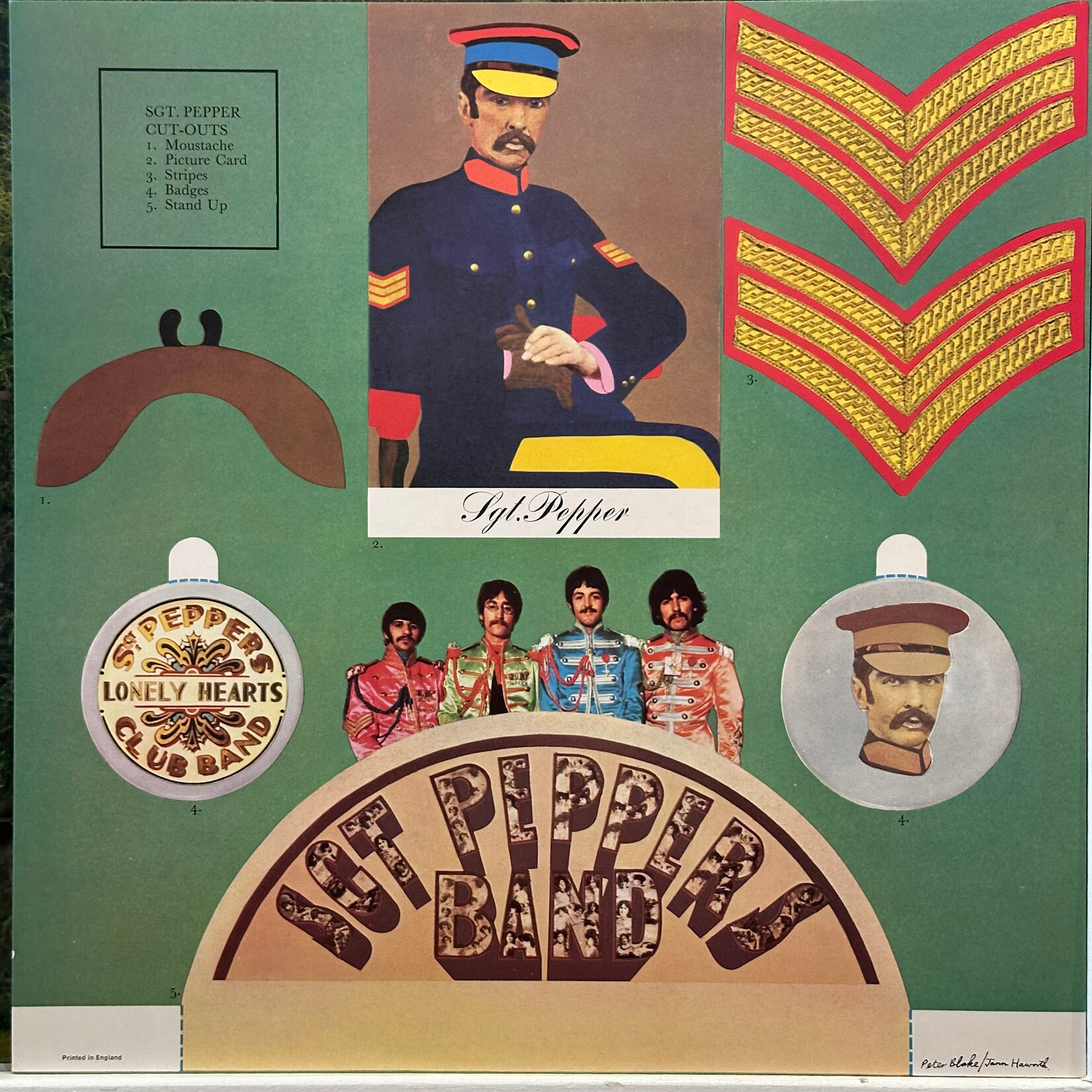 [Nick's Disk Pics] Beatles: Sgt. Pepper's Lonely Hearts Club Band (1975, UK, w/Insert, VG+) [PARLOPHONE]
