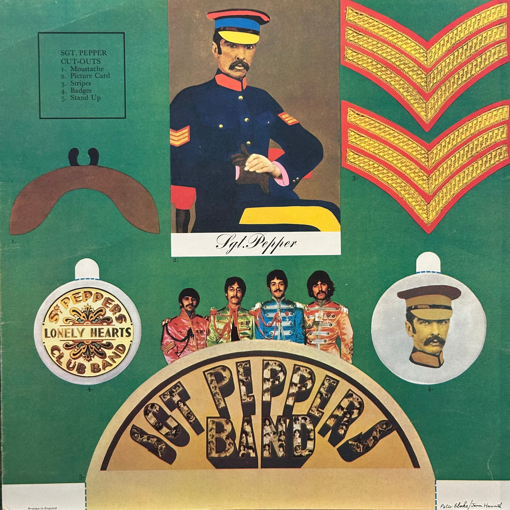 [Kollectible Vinyl] Beatles: Sgt. Pepper's Lonely Hearts Club Band (1967, UK, Mono, KT Tax Stamp, w/Insert, VG) [PARLOPHONE]
