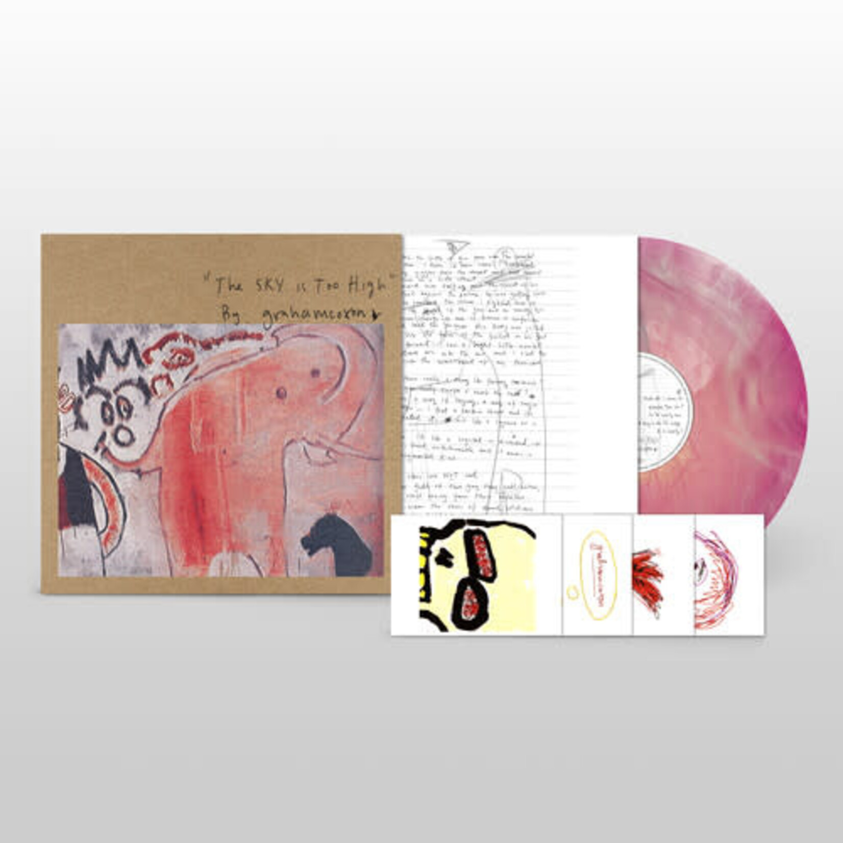 [New Vinyl] Coxon, Graham: The Sky Is Too High (indie exclusive-pink marble vinyl) [TRANSGRESSIVE]