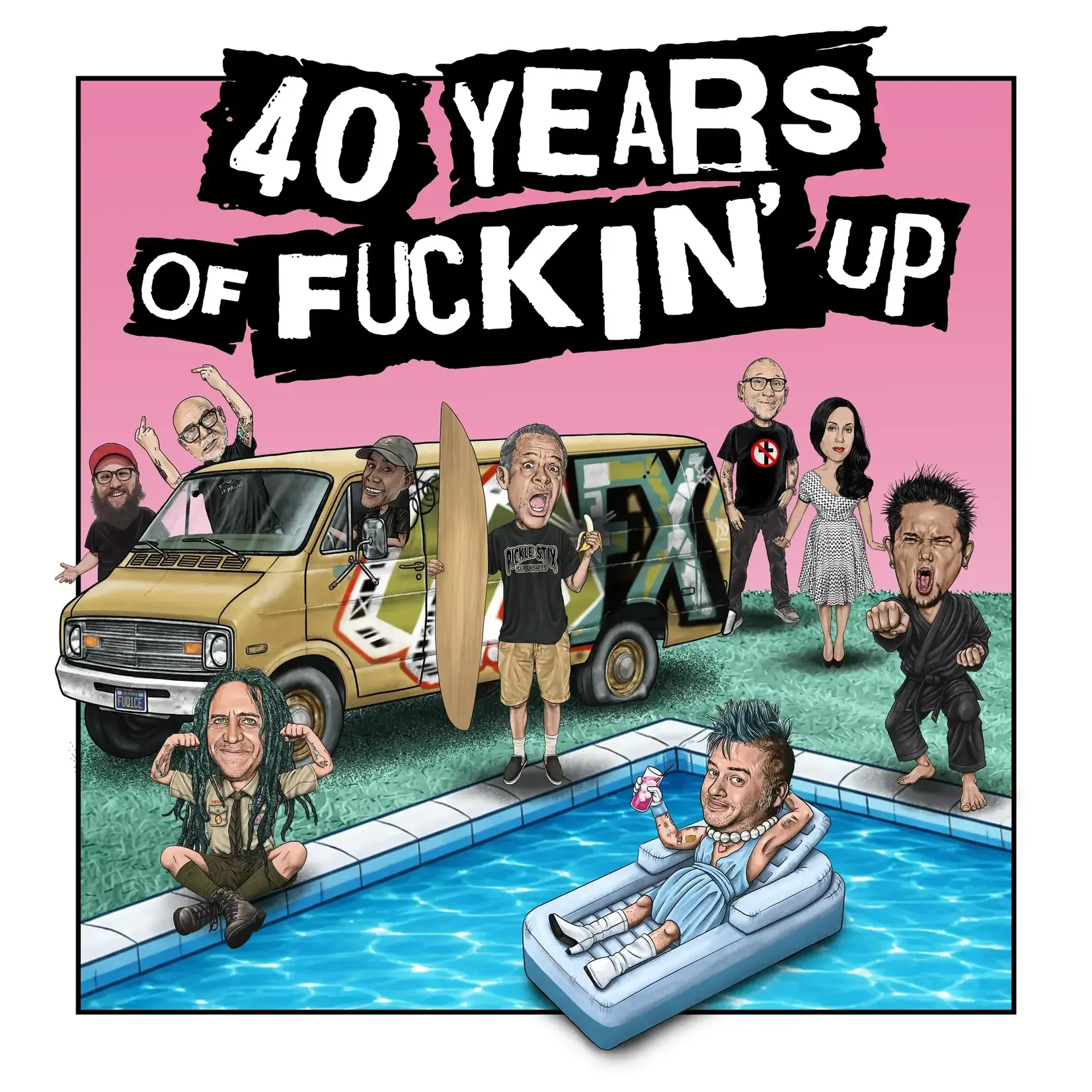 NOFX: 40 Years of Fuckin' Up - Soundtrack + Score (pink vinyl) [FAT WRECK]