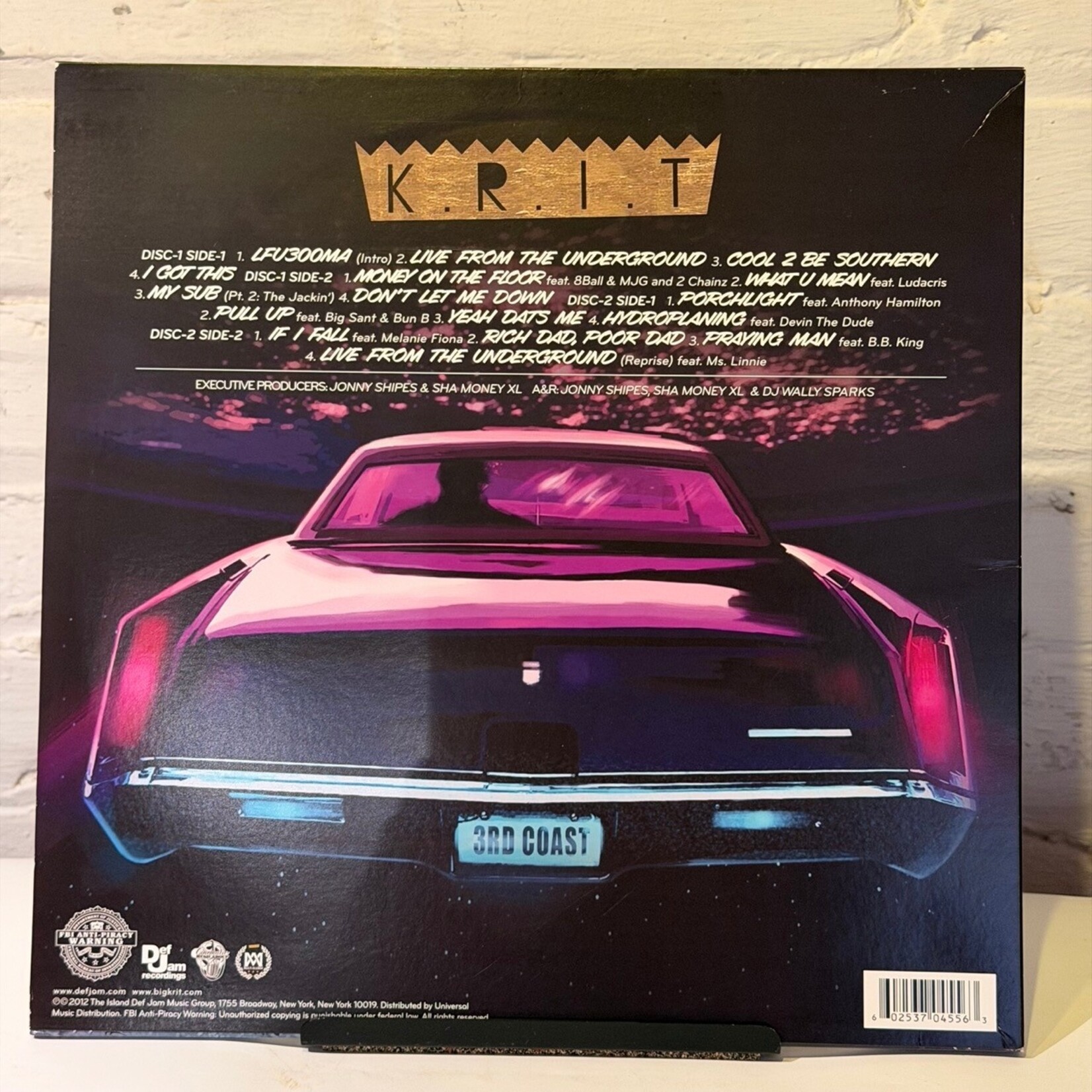 [Kollectible Vinyl] Big K.R.I.T: Live From The Underground (2012, USA, Ex) [DEF JAM]