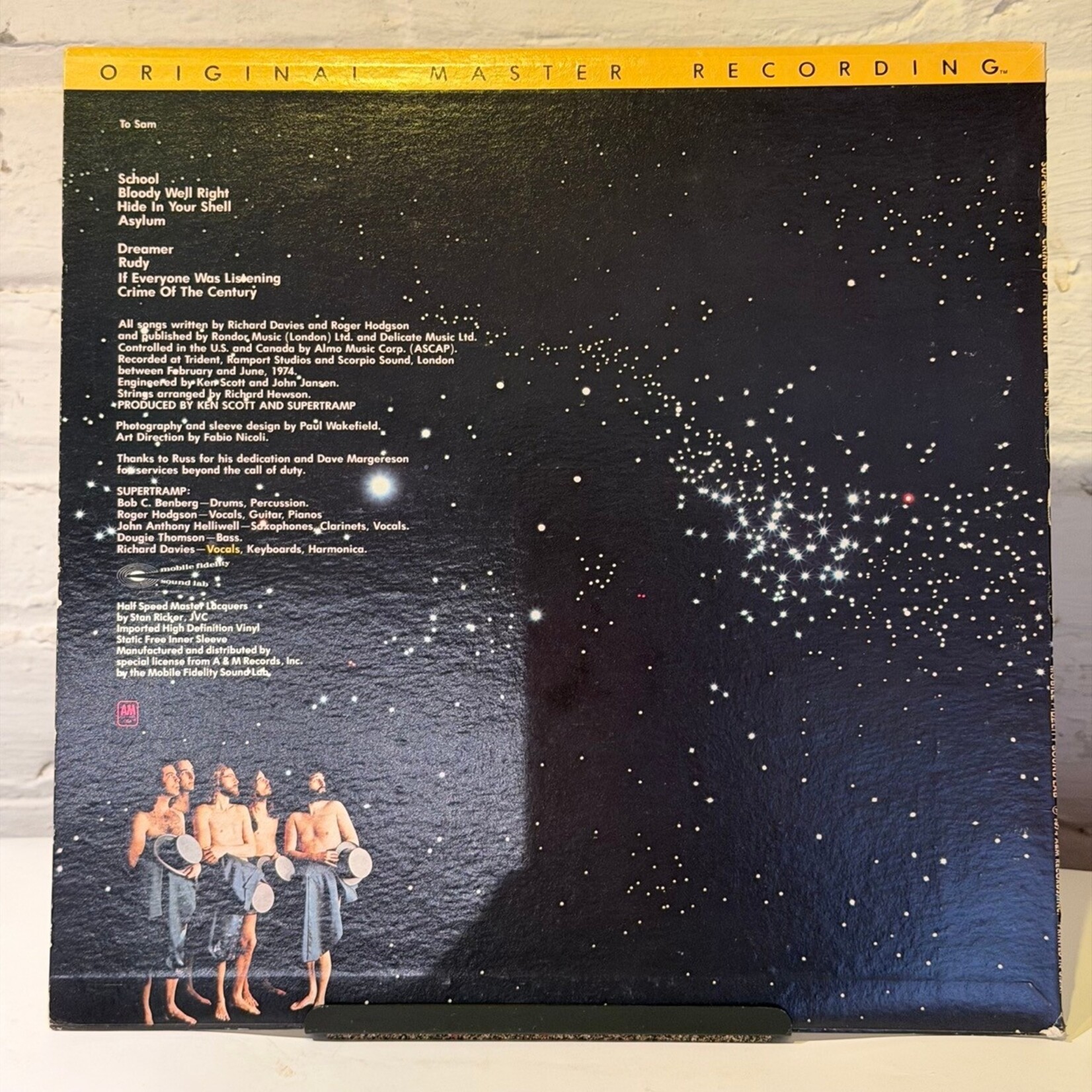 [Kollectible Vinyl] Supertramp: Crime Of The Century (1978, USA, Audiophile, VG+ One Mark) [MOFI]