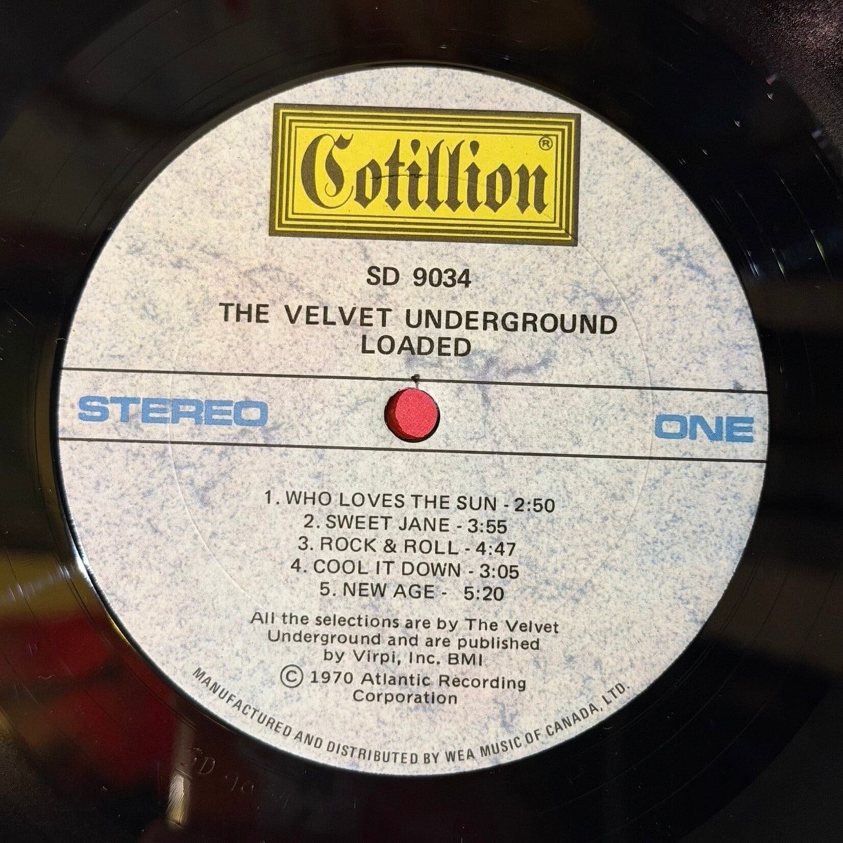 [Kollectible Vinyl] The Velvet Underground: Loaded (1970s, CANADA, VG+) [COTILLION]