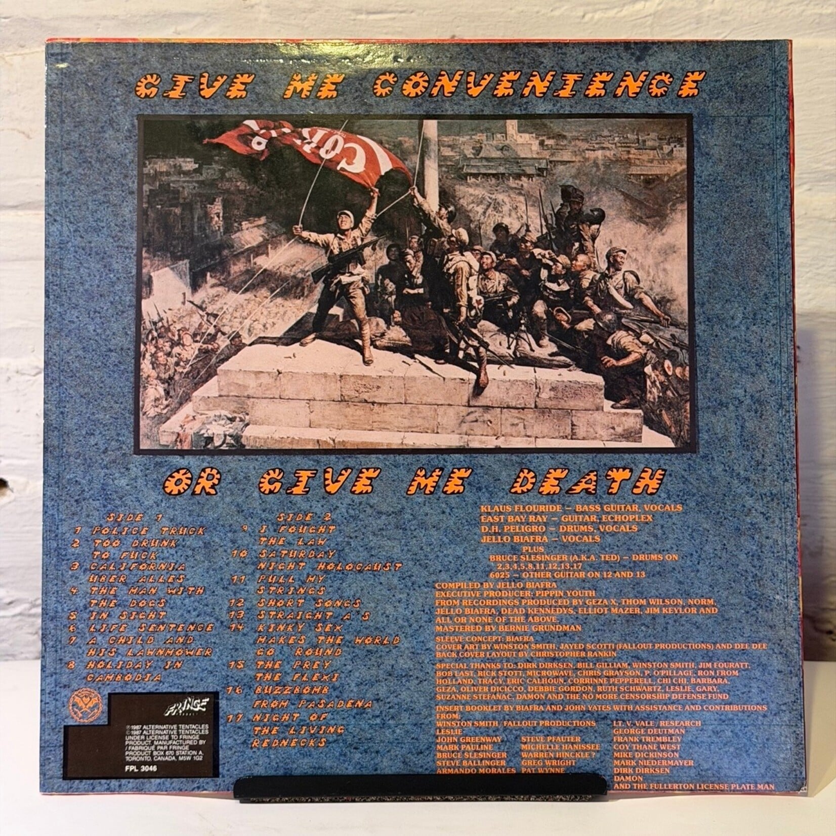 [Kollectible Vinyl] Dead Kennedys: Give Me Convenience Or Give Me Death (1987, CANADA, w/ Flexi and Insert, VG+) [FRINGE]