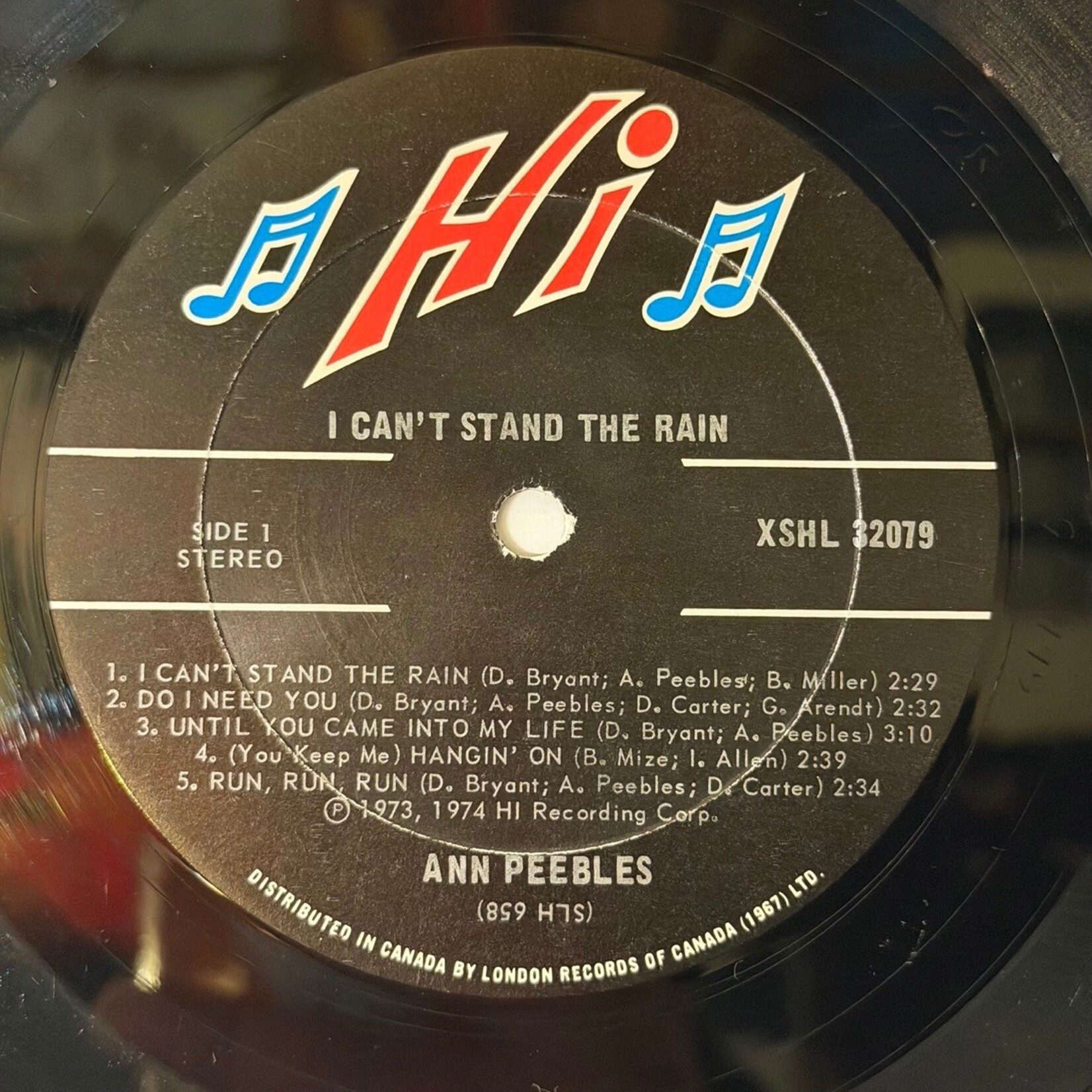 [Kollectible Vinyl] Peebles, Ann: I Can't Stand The Rain (1974, CANADA, VG) [HI]