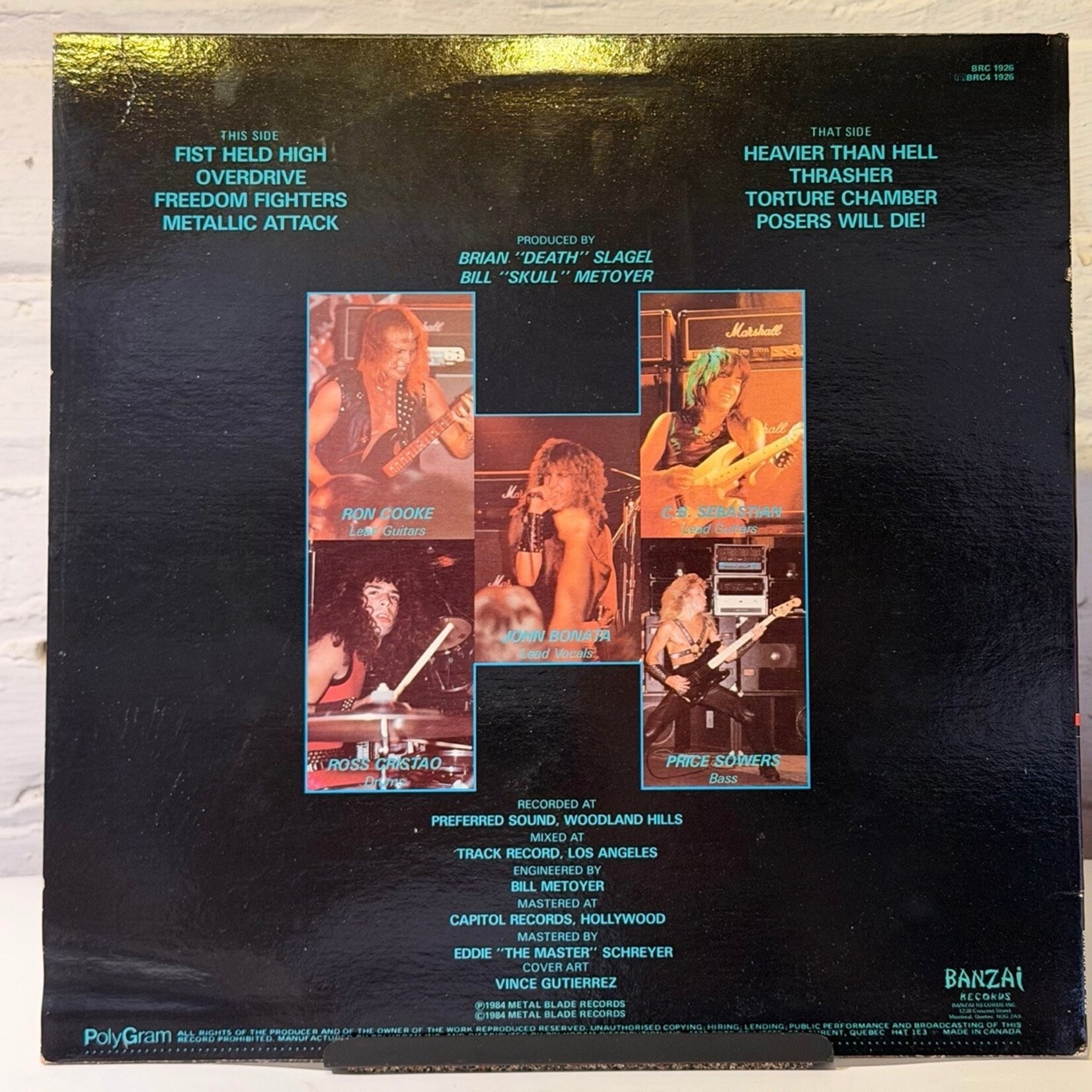 [Kollectible Vinyl] Thrust: Fist Held High (1984, CANADA, White Banzai, Disc Ex) [BANZAI]