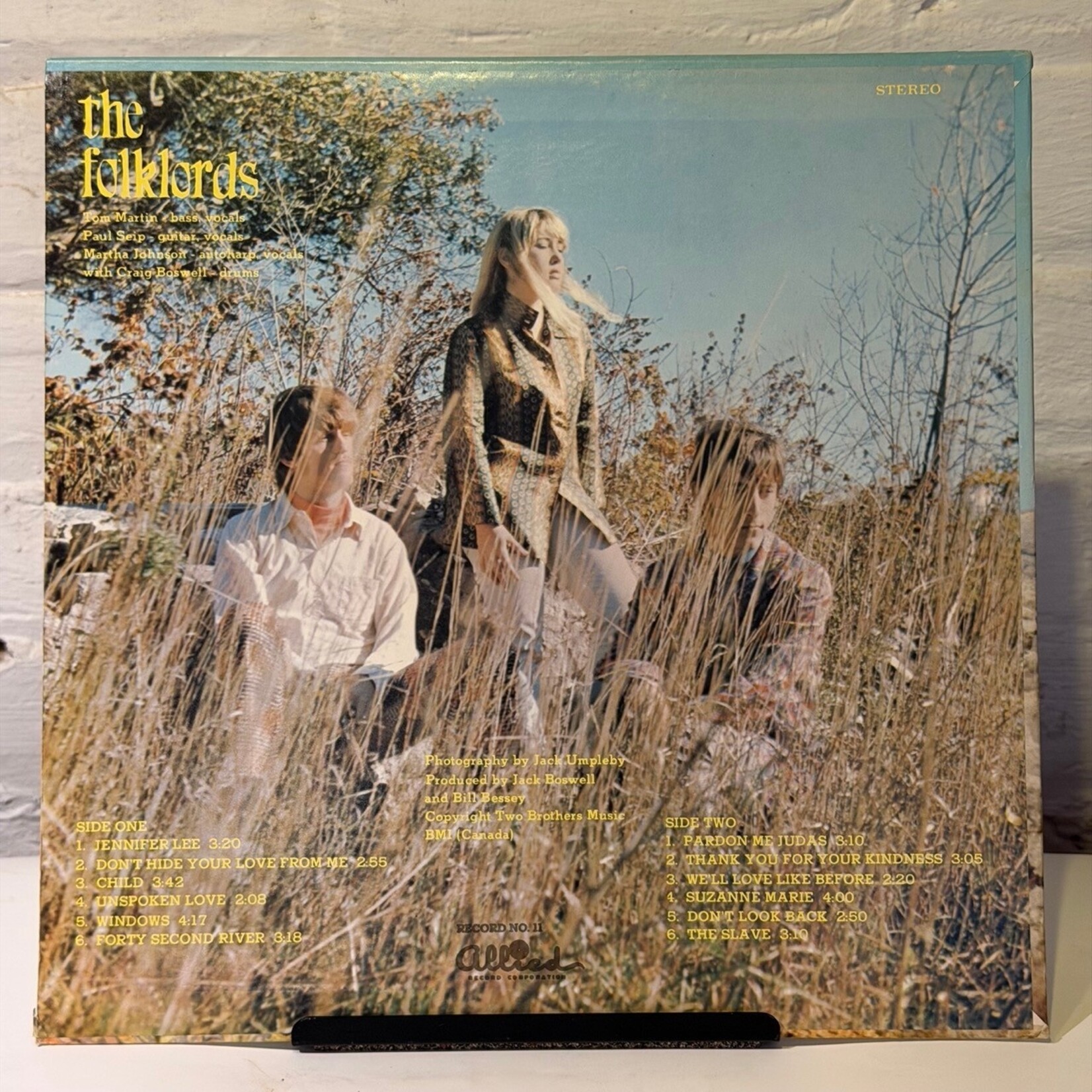 [Kollectible Vinyl] The Folklords: Self - Titled (1968, CANADA, Canadian Psych, VG+) [ALLIED]