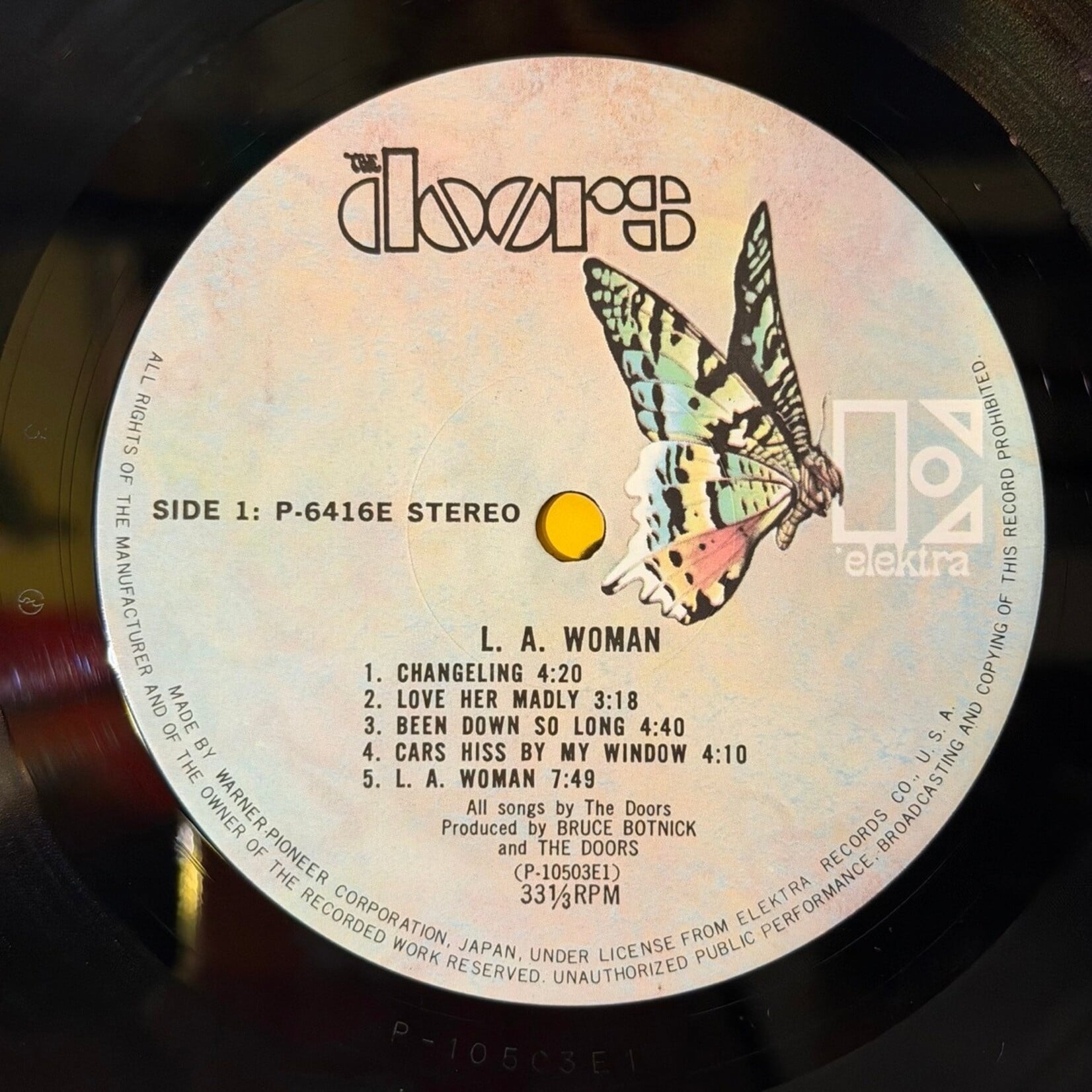 [Kollectible Vinyl] Doors: L.A. Woman (1980, JAPAN, w/Insert and OBI, Ex) [ELEKTRA]