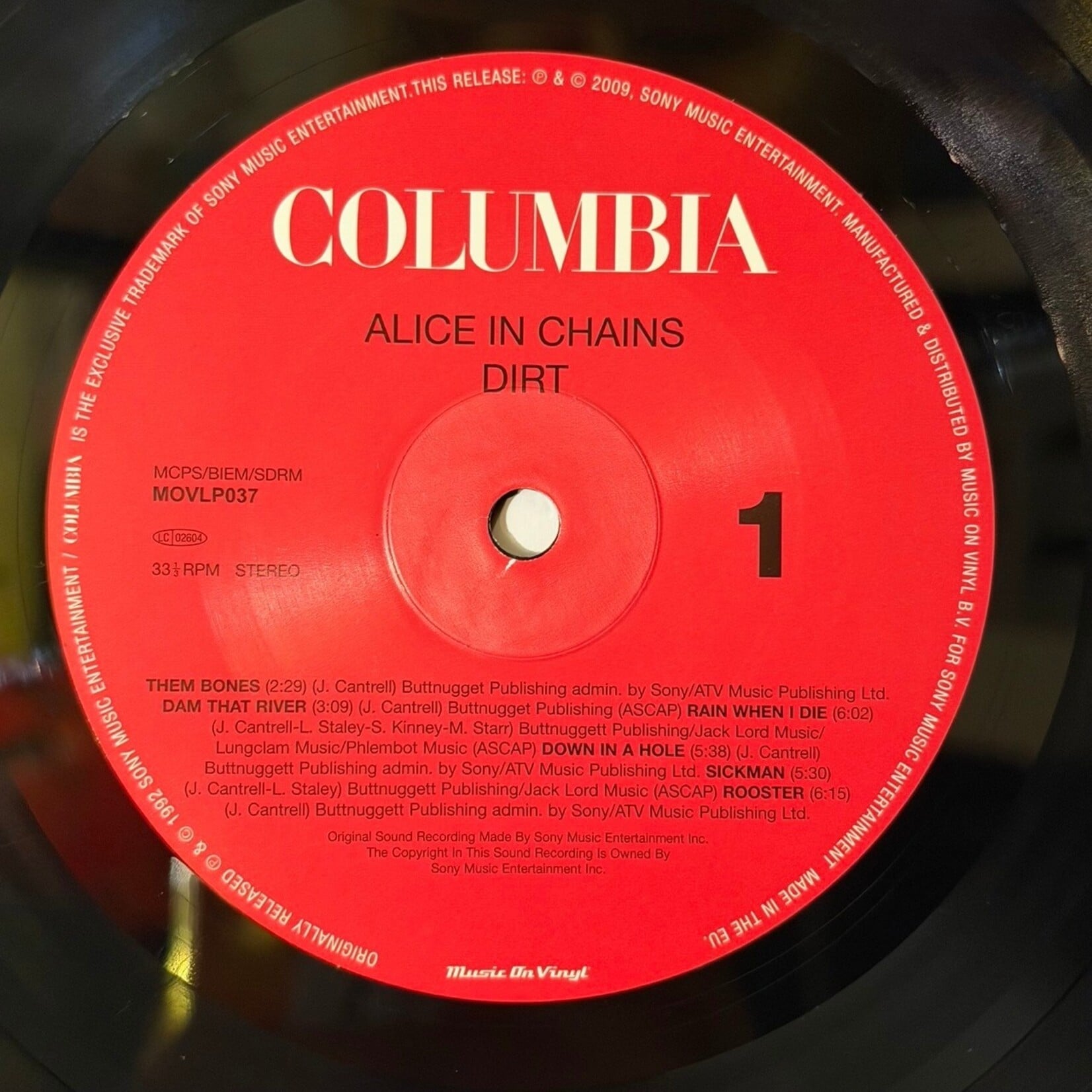 [Kollectible Vinyl] Alice In Chains: Dirt (2009, EUROPE, Ex) [COLUMBIA]