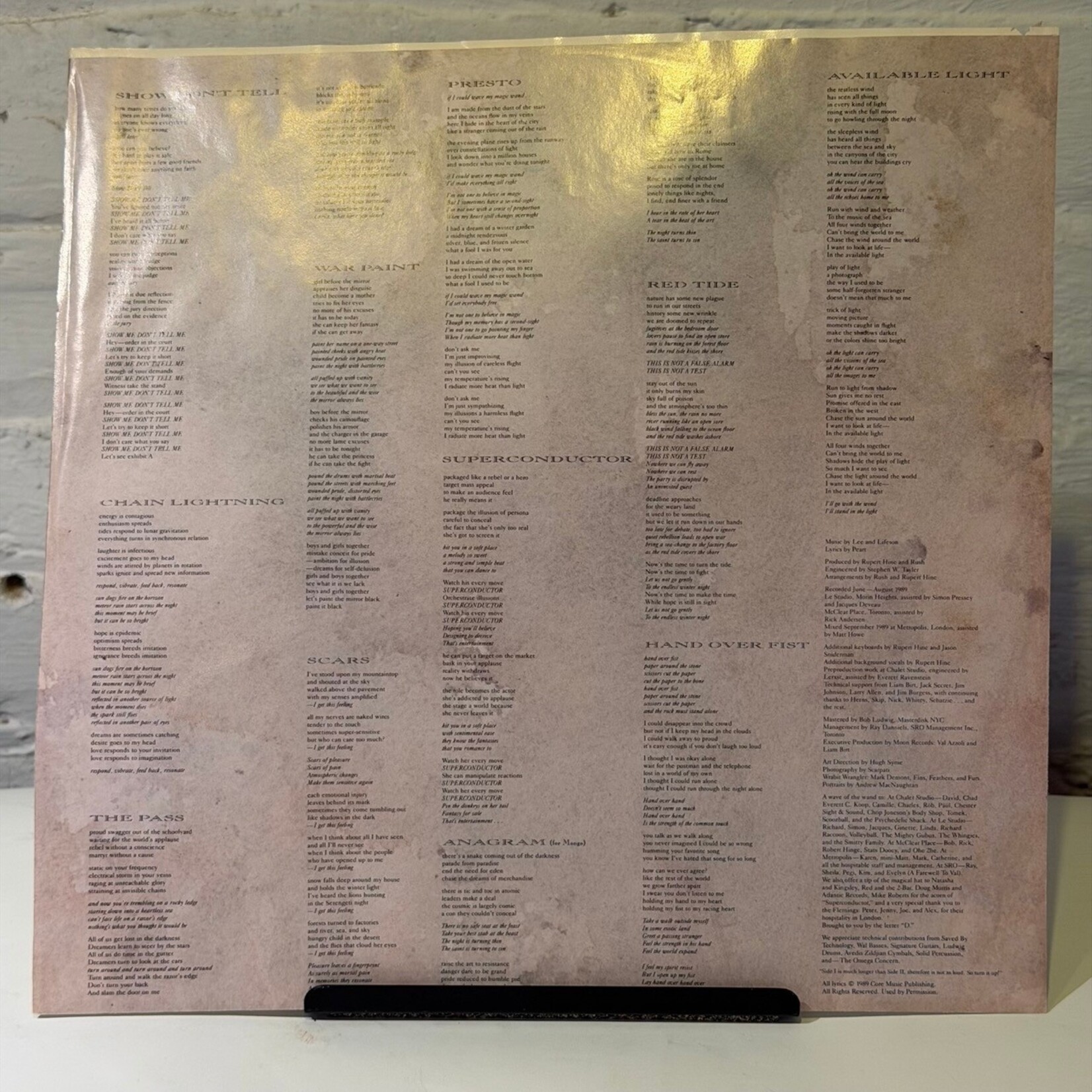 [Kollectible Vinyl] Rush: Presto (1989, CANADA, Ex) [ANTHEM]