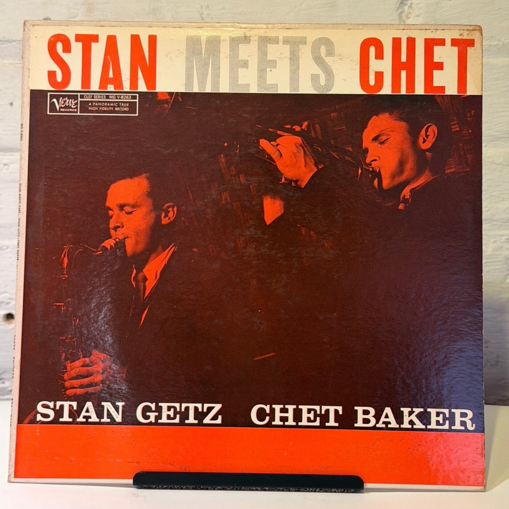[Kollectible Vinyl] Getz, Stan w/ Chet Baker: Stan Meets Chet (2nd Issue, Disc Ex) [VERVE]