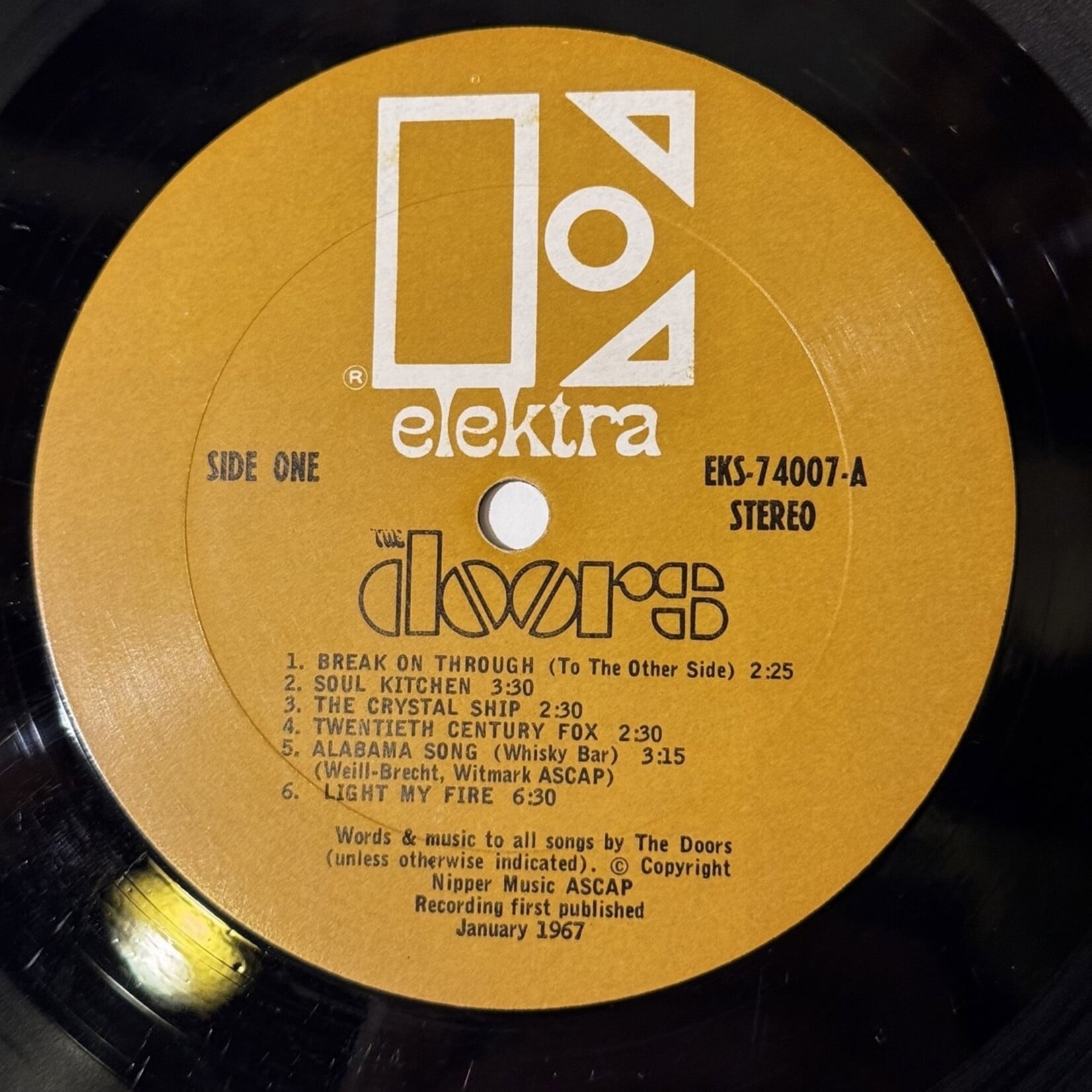 [Kollectible Vinyl] Doors: Self-Titled (1967, USA, Rare Columbia Pitman Press, VG) [ELEKTRA]