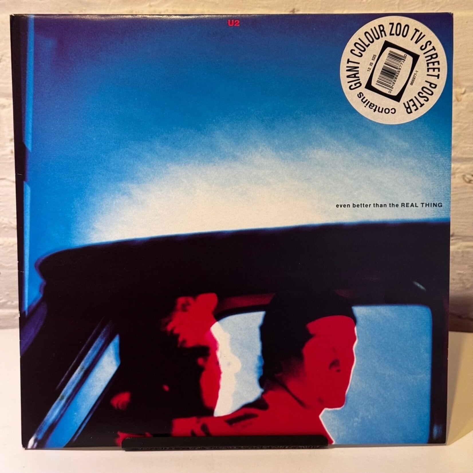[Kollectible Vinyl] U2: Even Better Than The Real Thing (1992, UK, w/ Poster, 12" EP, Ex) [ISLAND]