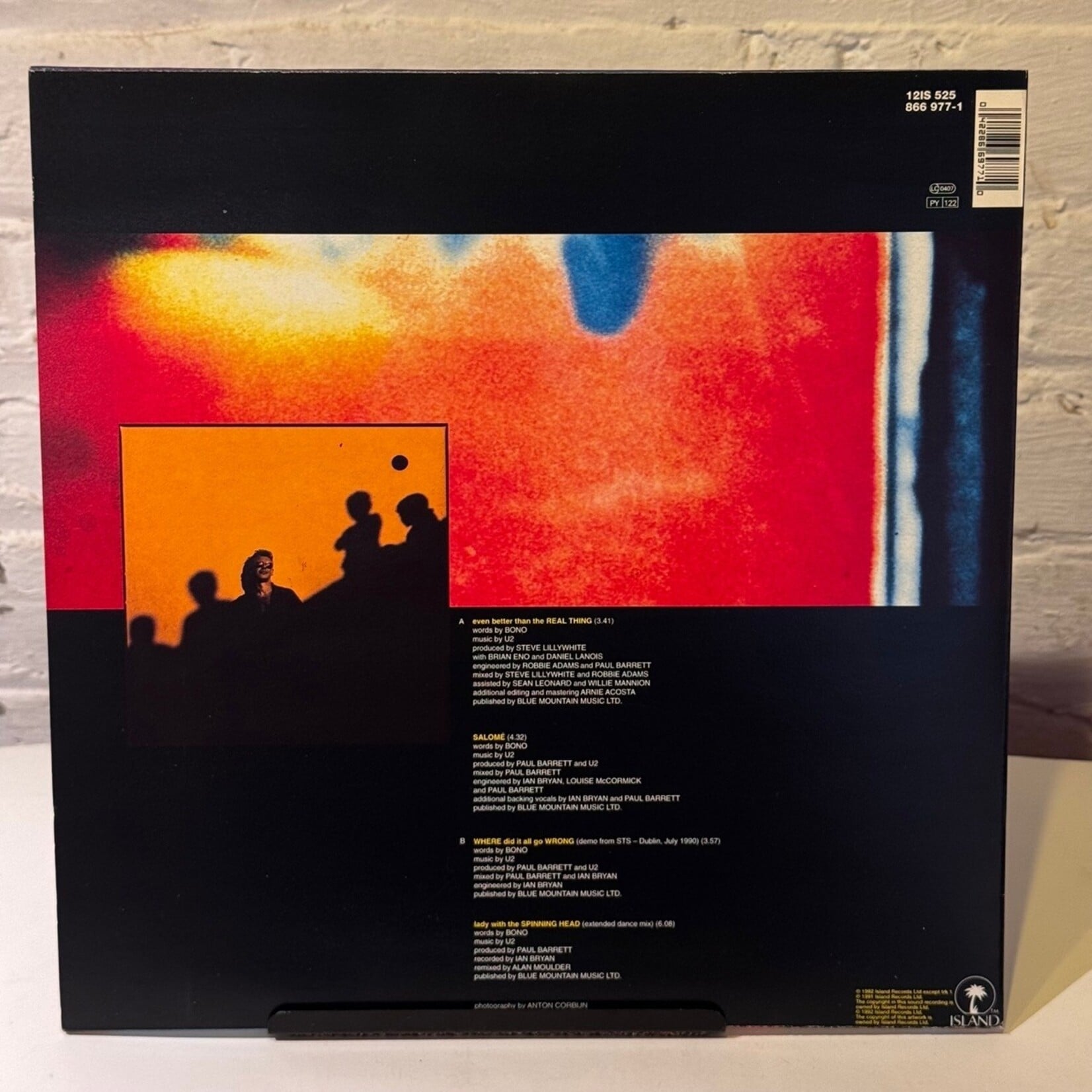 [Kollectible Vinyl] U2: Even Better Than The Real Thing (1992, UK, w/ Poster, 12" EP, Ex) [ISLAND]