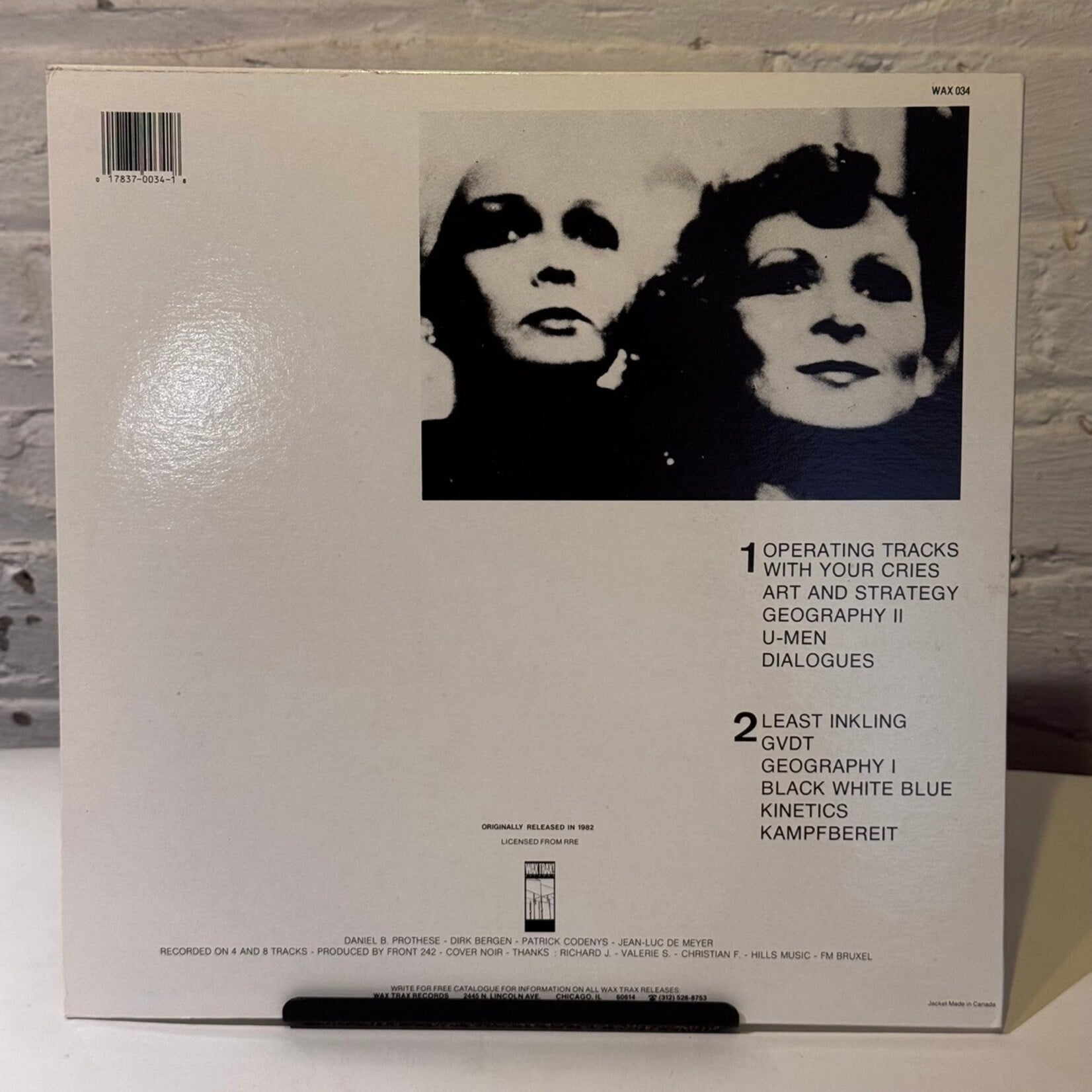 [Kollectible Vinyl] Front 242: Geography (1987, USA, w/ Insert, Ricardocore, Ex) [WAX TRAX]