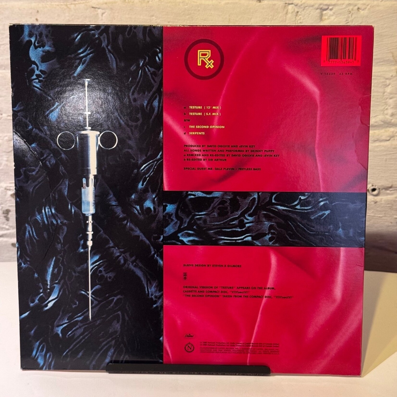 [Kollectible Vinyl] Skinny Puppy: Testure (1989, USA, 12" Red wax, Ricardocore) [CAPITOL]