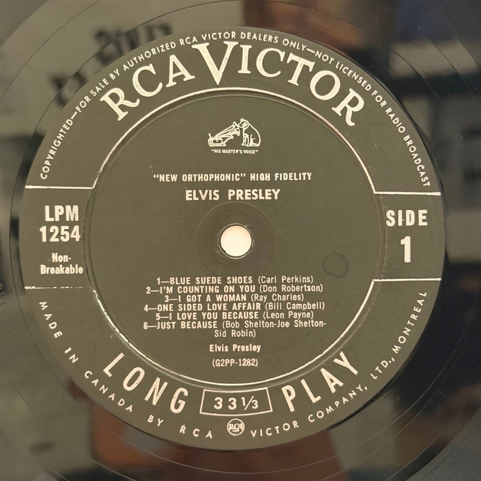 [Kollectible Vinyl] Presley, Elvis: Elvis Presley (Black Label RCA, 1956,Canada, G+) [RCA]
