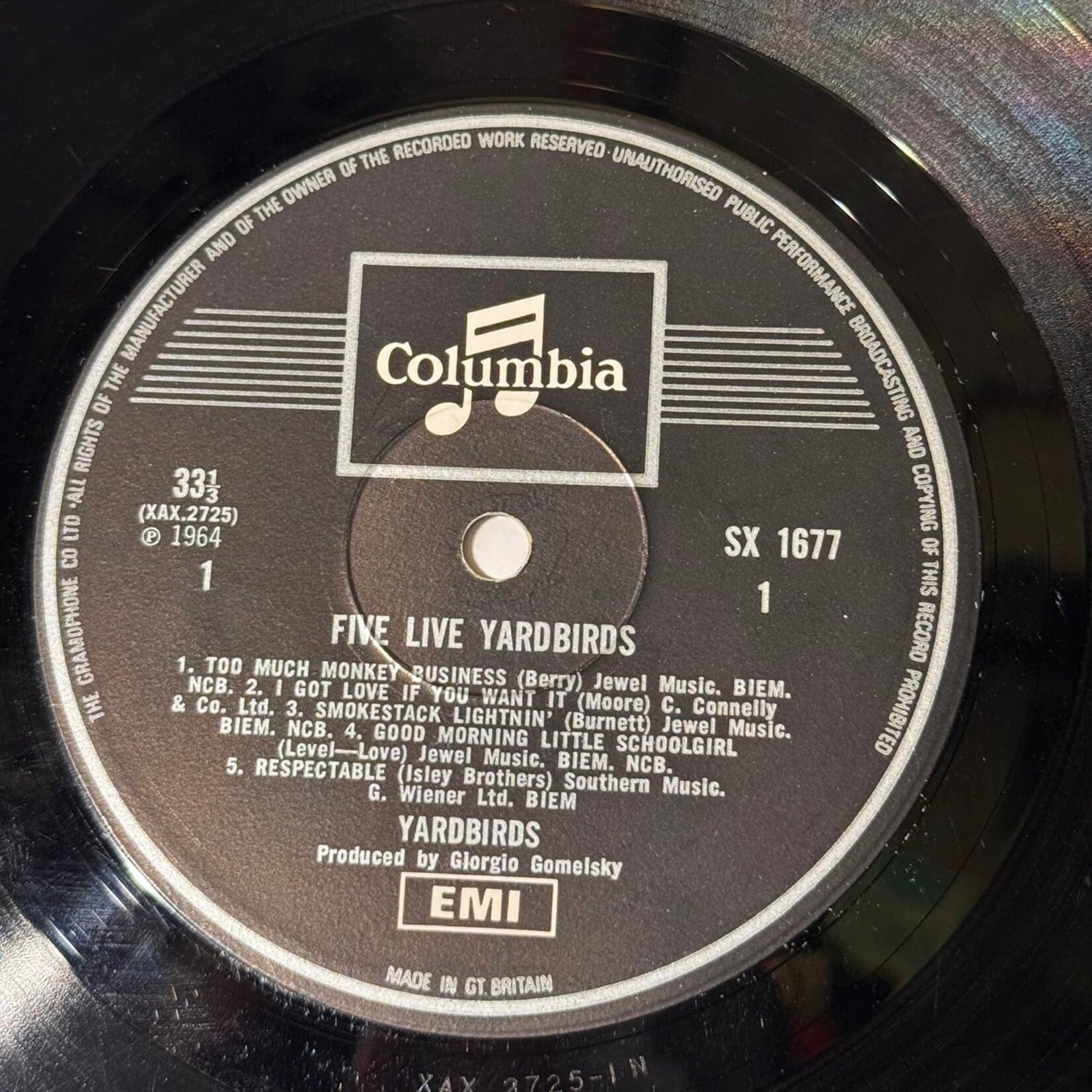 [Kollectible Vinyl] Yardbirds: Five Live Yardbirds (1971, UK, VG) [EMI]