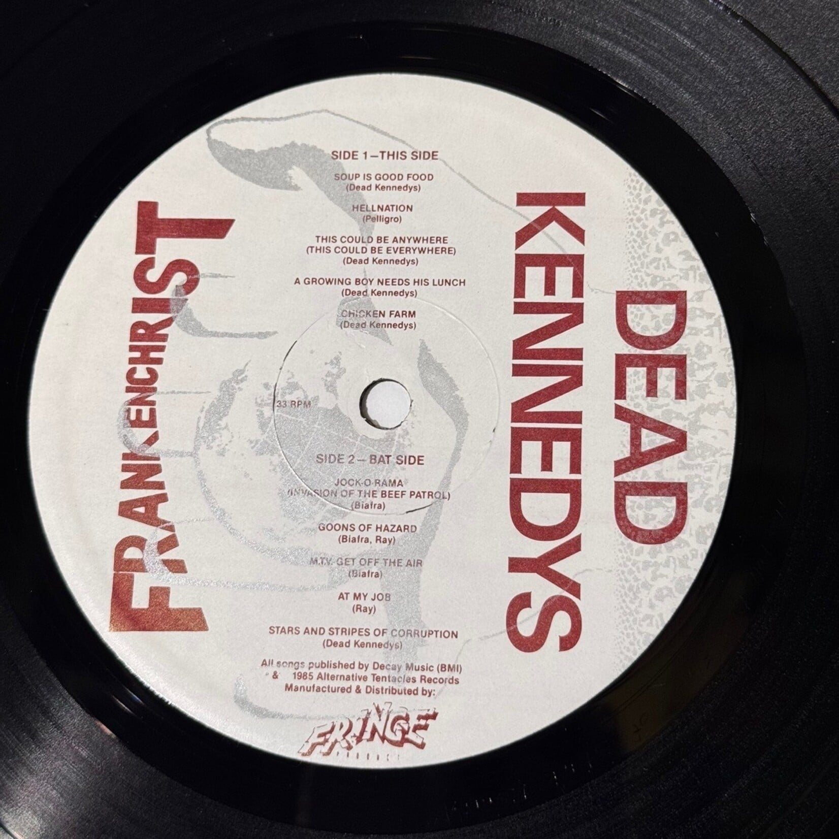 [Kollectible Vinyl] Dead Kennedys: Frankenchrist (w/Poster + Inner, 1985, Canada, Ex) [FRINGE]
