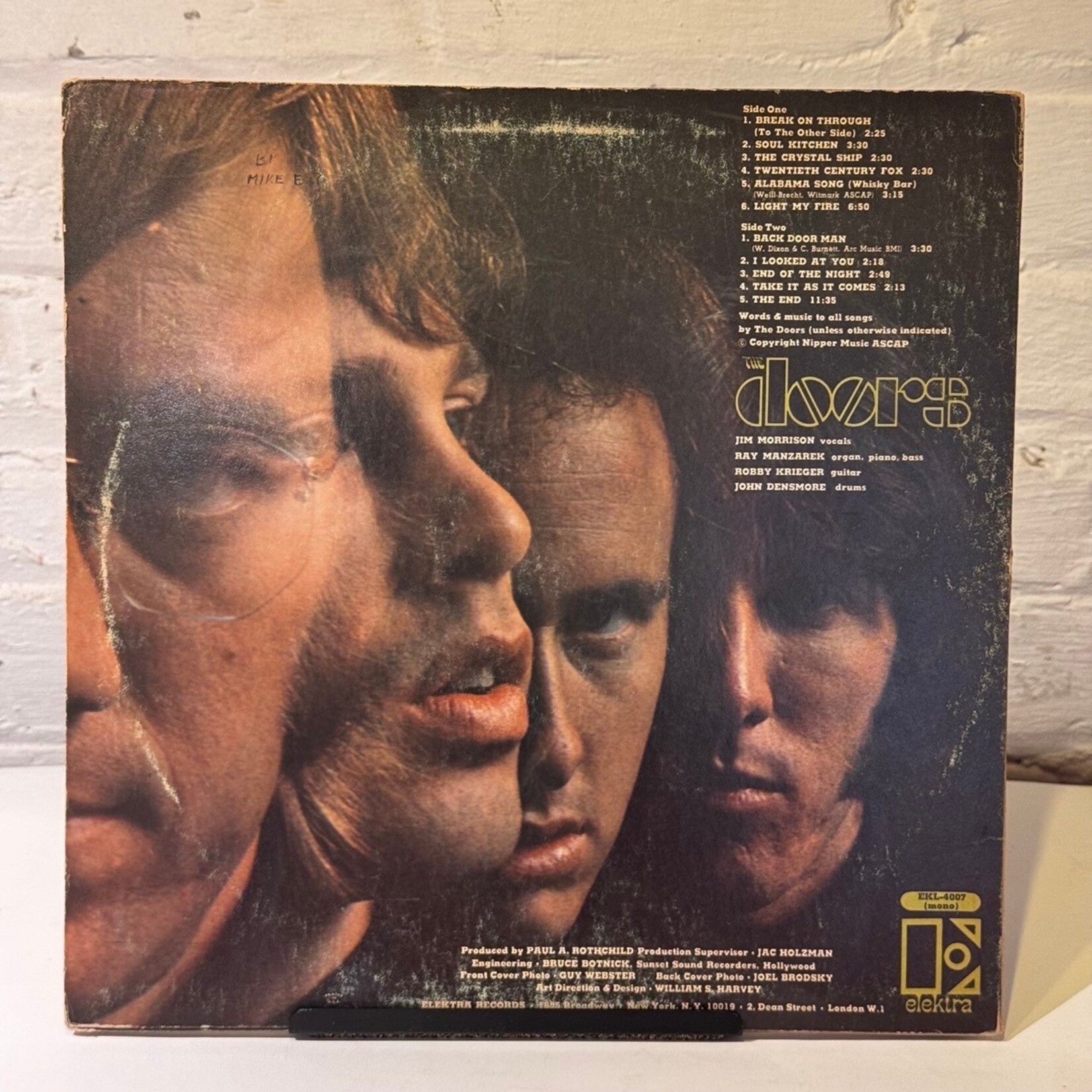 [Kollectible Vinyl] The Doors: The Doors (Mono, Tan Elektra, 1967, USA, VG) [ELEKTRA]