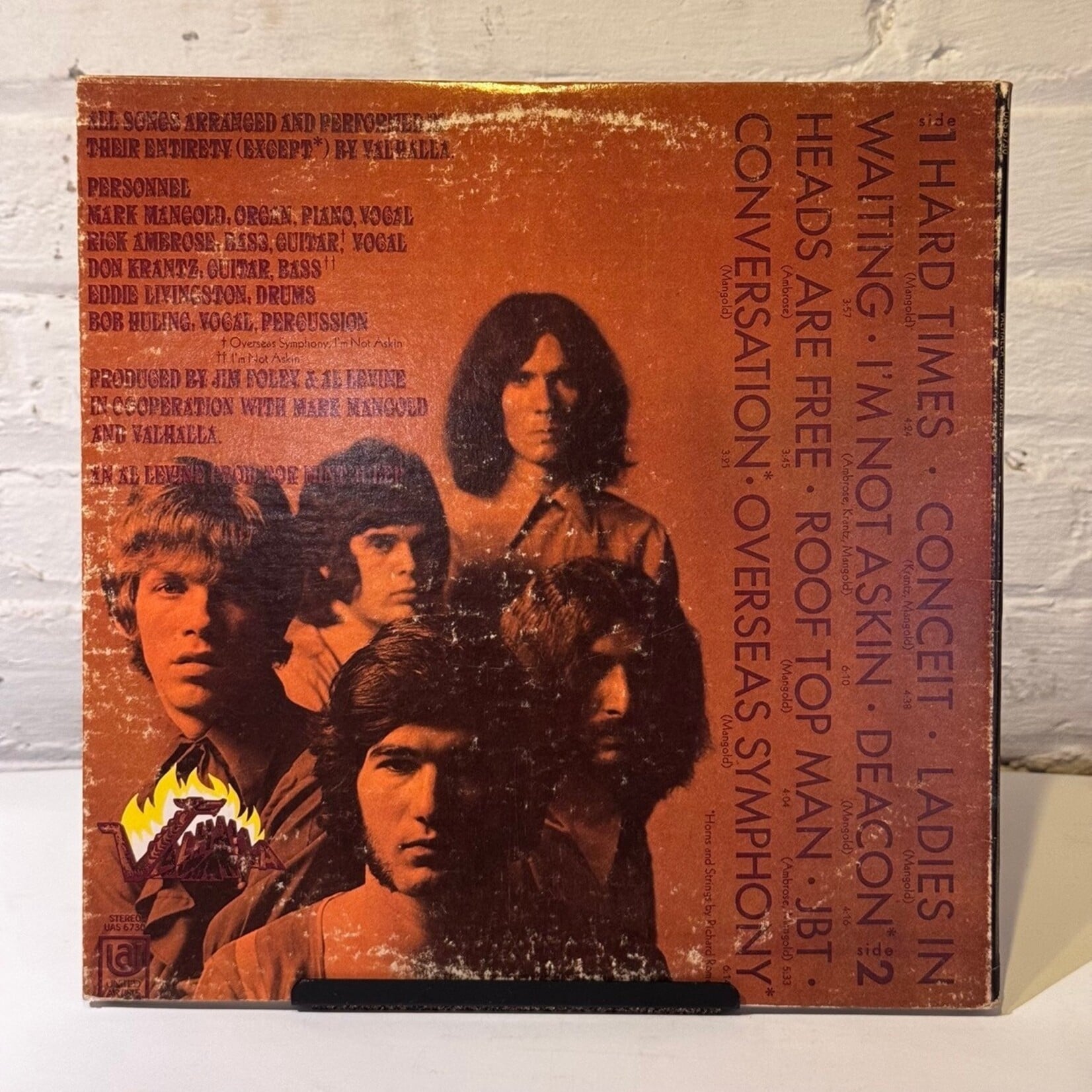 [Kollectible Vinyl] Valhalla: Valhalla (Pysch, 1969, Canada, Disc VG+) [UNITED ARTISTS]