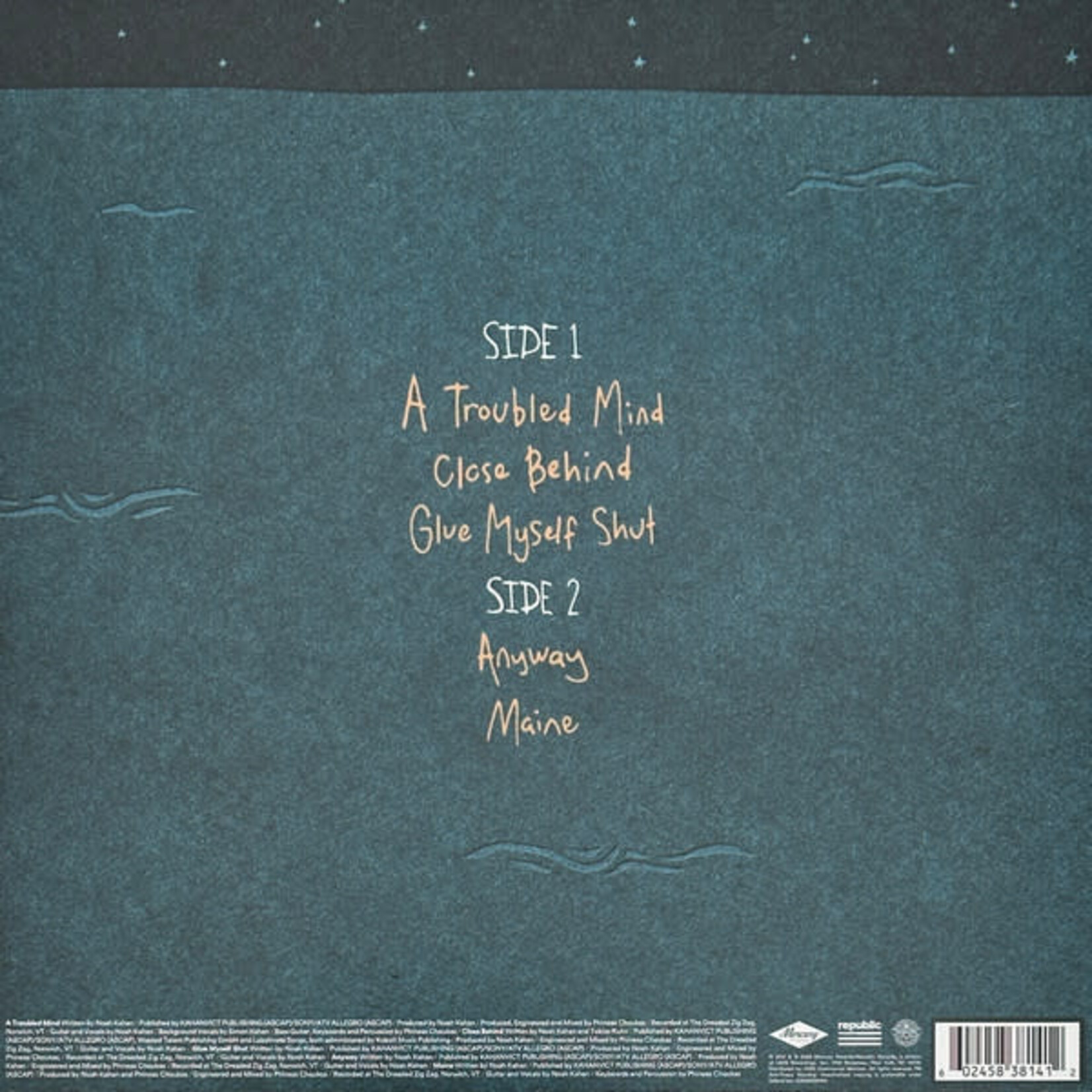 [Nick's Disk Pics] Kahan, Noah: Cape Elizabeth (2023, USA, Ltd. Ed. RSD, Sealed) [REPUBLIC]