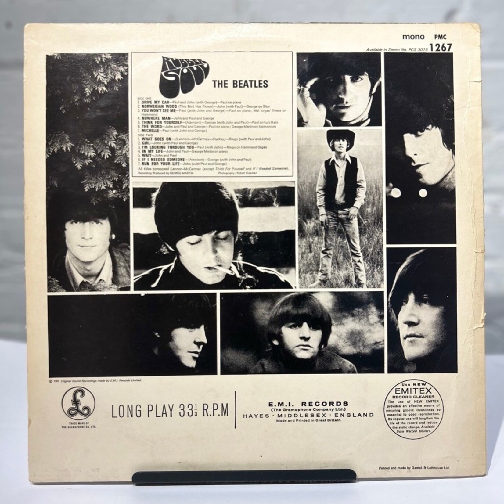 [Kollectible Vinyl] Beatles: Rubber Soul (1981, UK, Disc VG+) [PARLOPHONE]