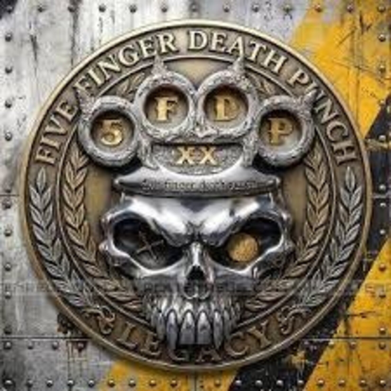 [New Vinyl] Five Finger Death Punch: Legacy (indie exclusive-gold foil cover/amber wave coloured vinyl) [BETTER NOISE]