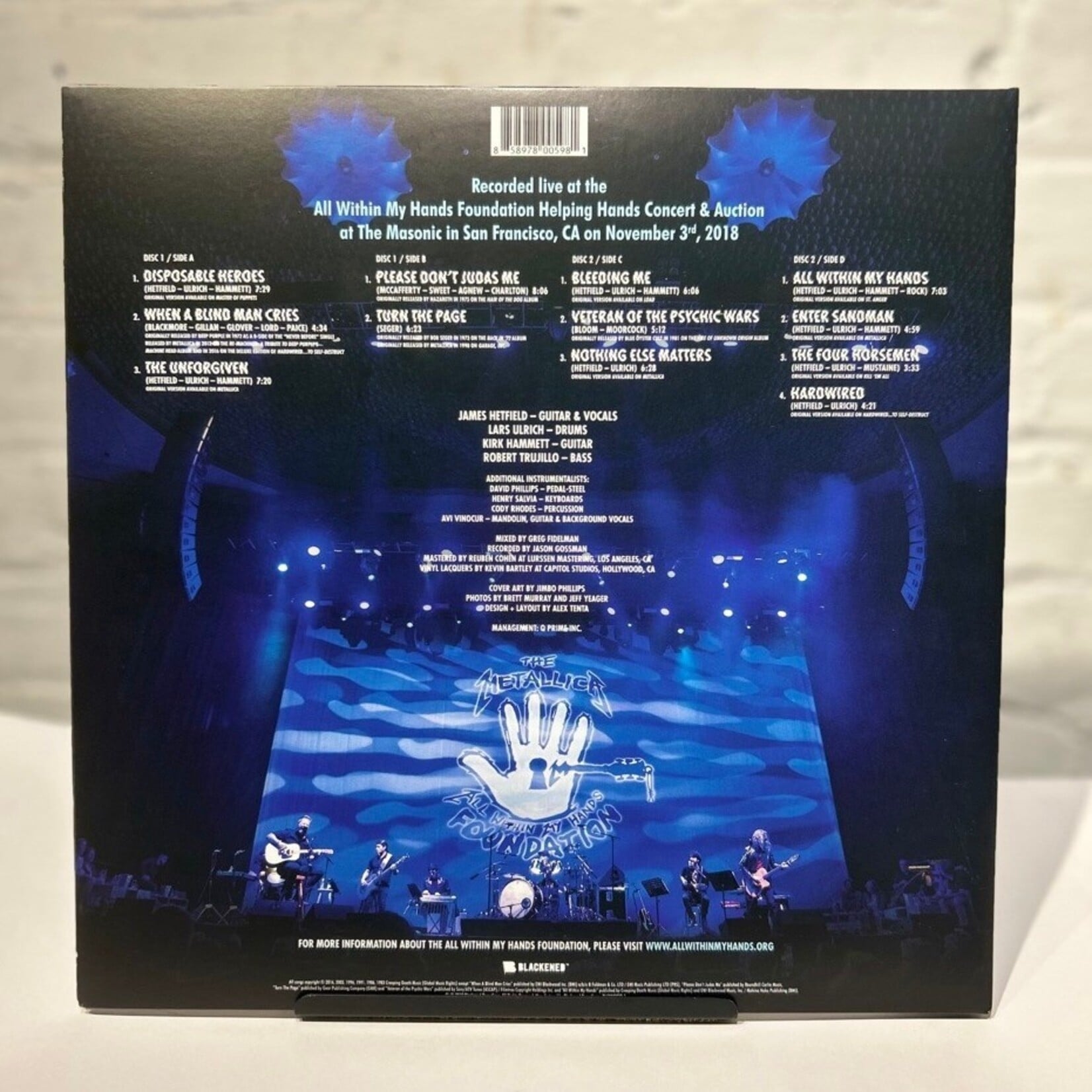 [Kollectible Vinyl] Metallica: Helping Hands... Live & Acoustic At The Masonic (2019, USA, Ex) [BLACKENED]