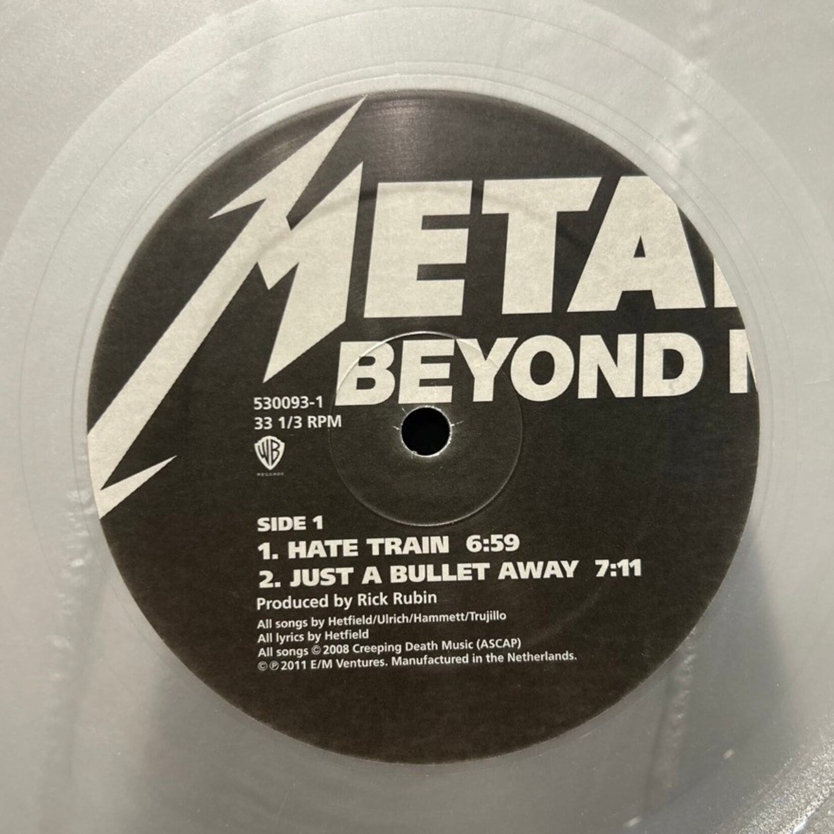 [Kollectible Vinyl] Metallica: Beyond Magnetic ( 2012, USA, Limited Edition Silver Wax, VG+) [WARNER]