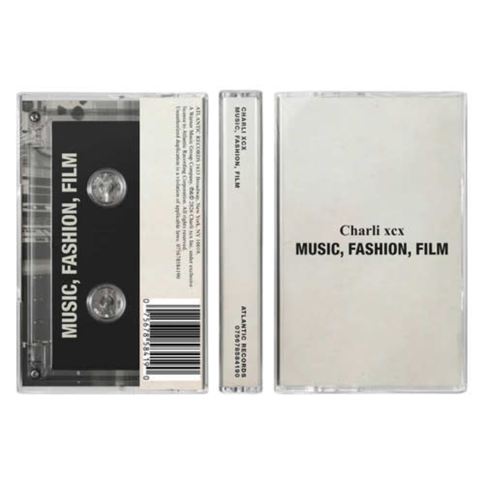 [New Vinyl] Charli XCX: Music, Fashion, Film (Clear, CASS) [ATLANTIC]