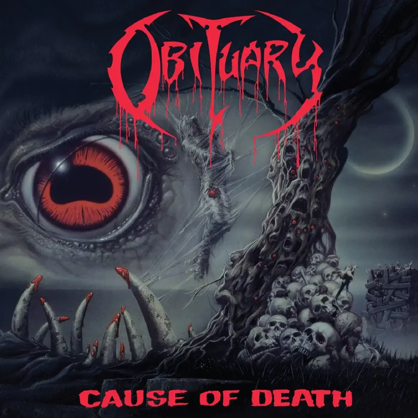 [New Vinyl] Obituary: Cause Of Death (Remastered, Gray With Black Splatter Vinyl) [REAL GONE MUSIC]